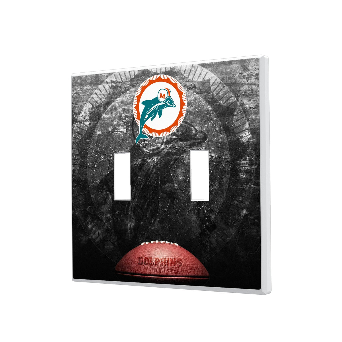 Miami Dolphins 1966-1973 Historic Collection Legendary Hidden-Screw Light Switch Plate 3