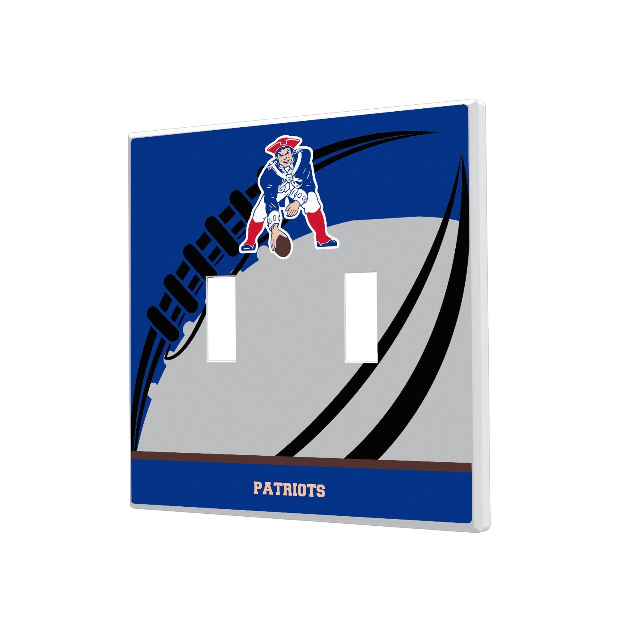 New England Patriots Historic Collection Passtime Hidden-Screw Light Switch Plate 3