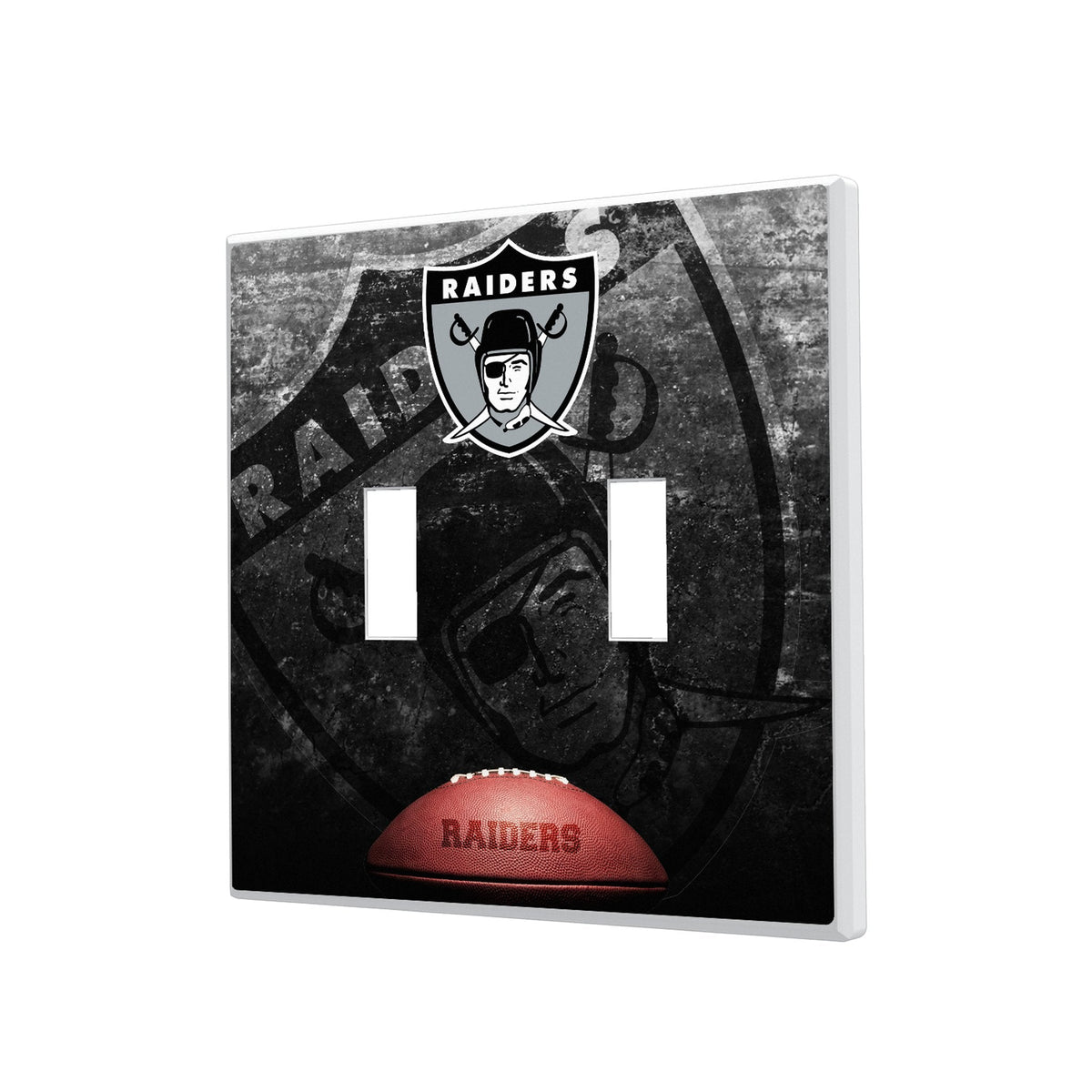 Oakland Raiders 1963 Historic Collection Legendary Hidden-Screw Light Switch Plate 3