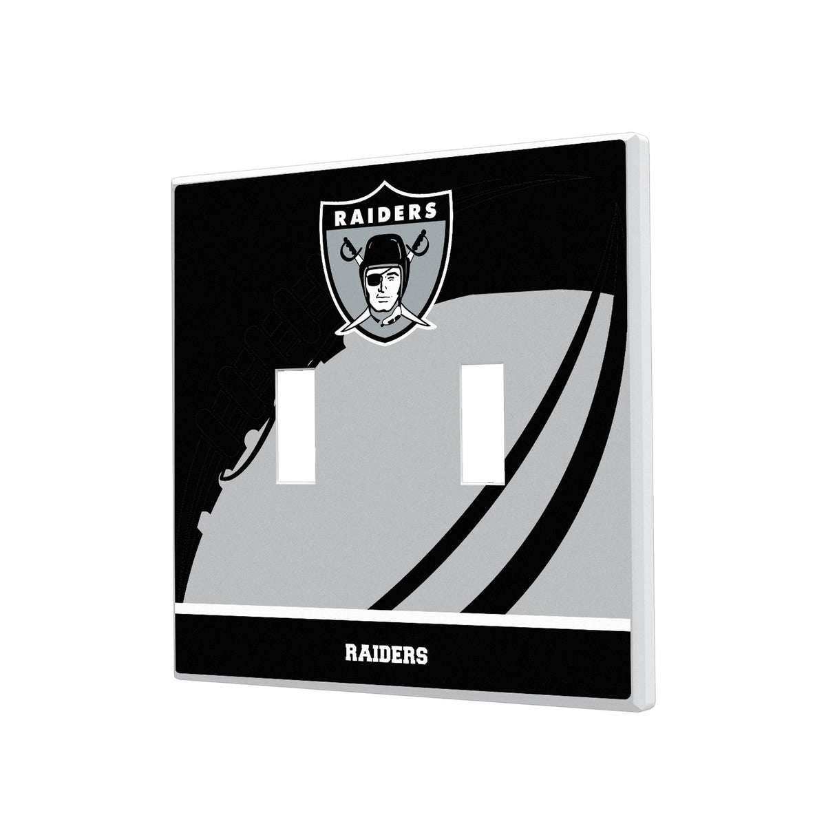 Oakland Raiders 1963 Historic Collection Passtime Hidden-Screw Light Switch Plate 3