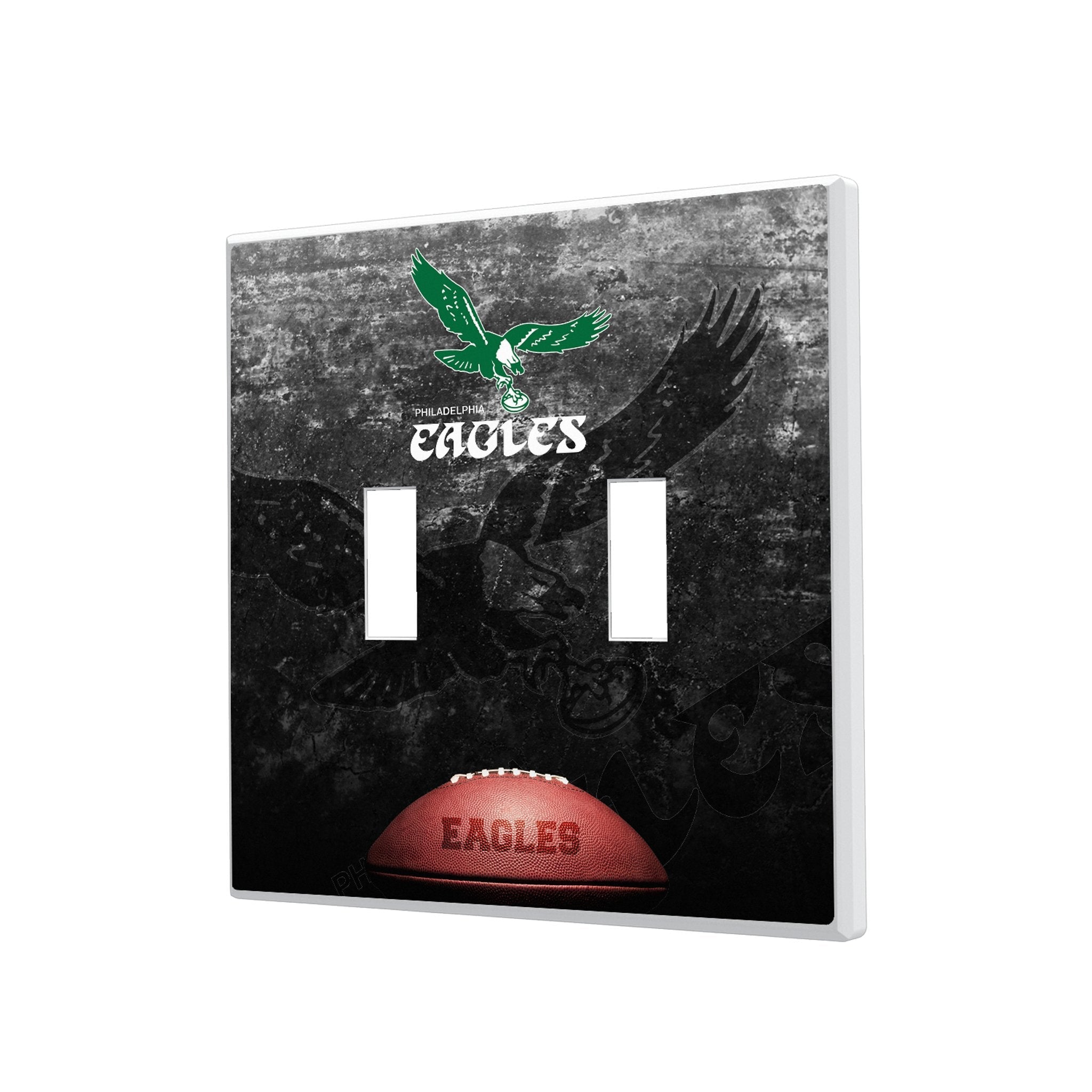 Philadelphia Eagles 1973-1995 Historic Collection Legendary Hidden-Screw Light Switch Plate 3