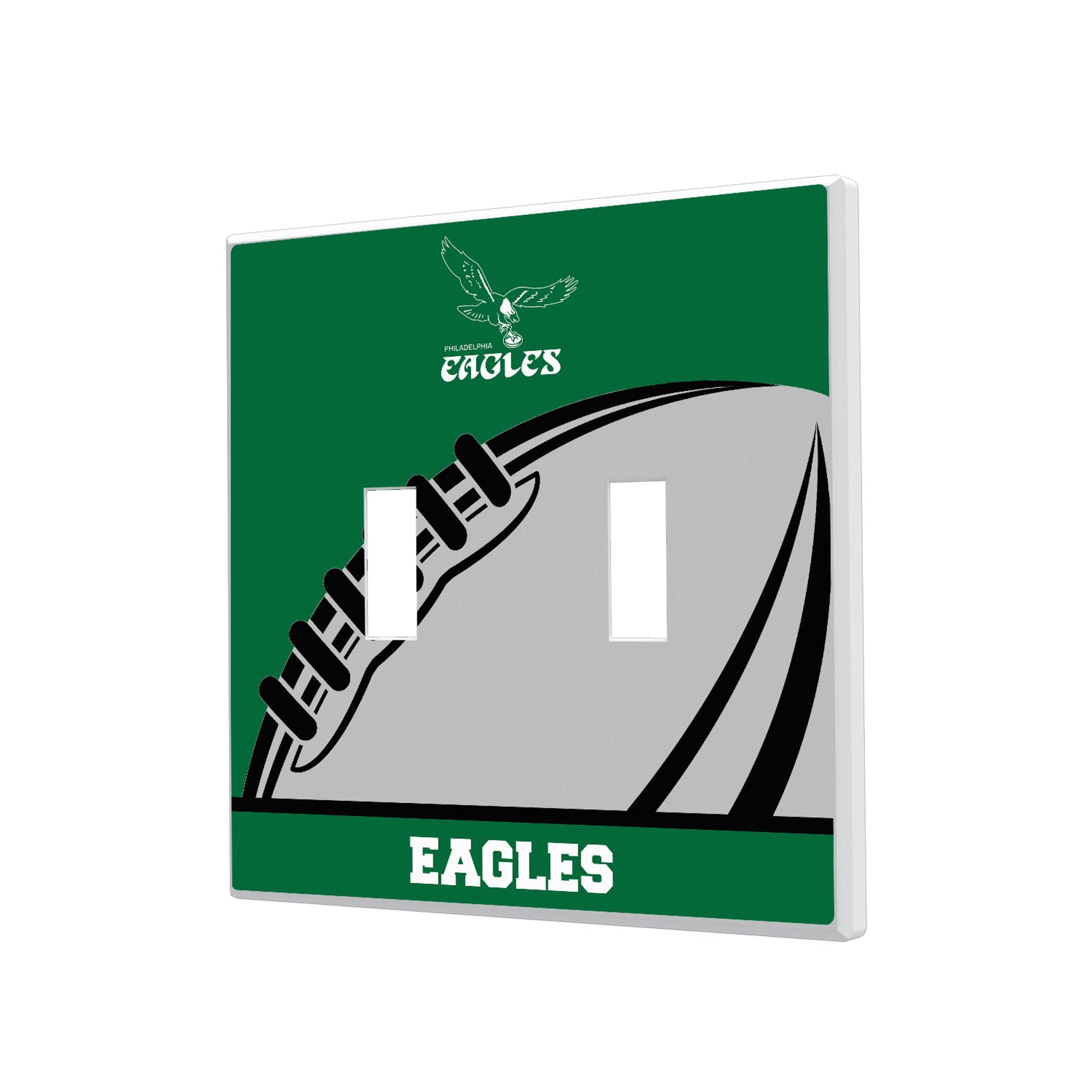 Philadelphia Eagles 1973-1995 Historic Collection Passtime Hidden-Screw Light Switch Plate 3