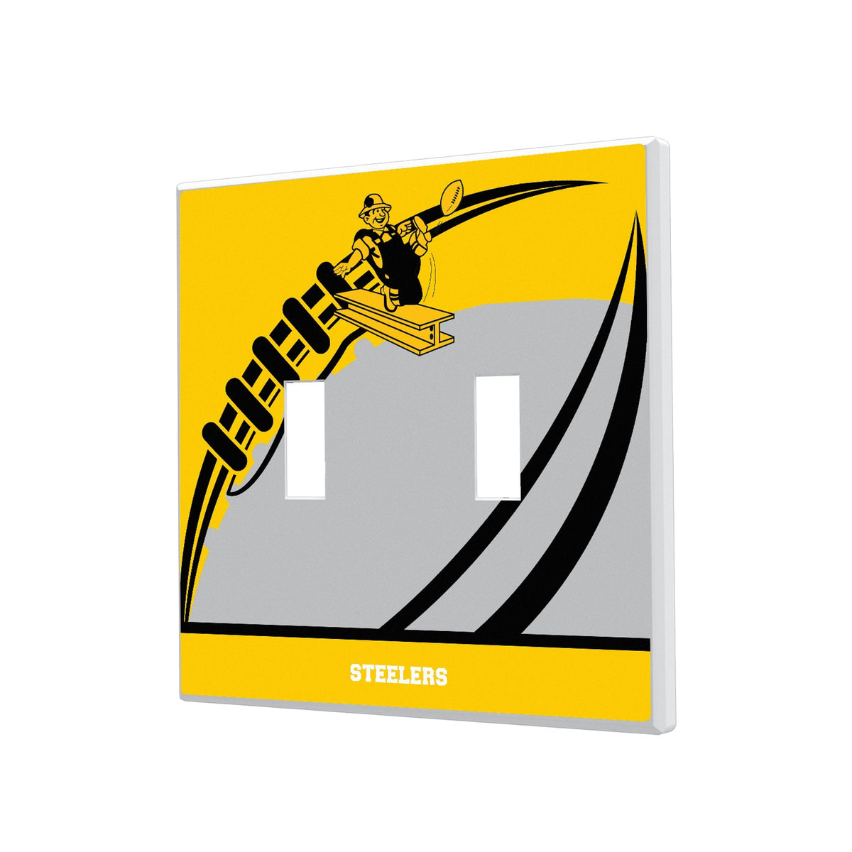 Pittsburgh Steelers 1961 Historic Collection Passtime Hidden-Screw Light Switch Plate 3