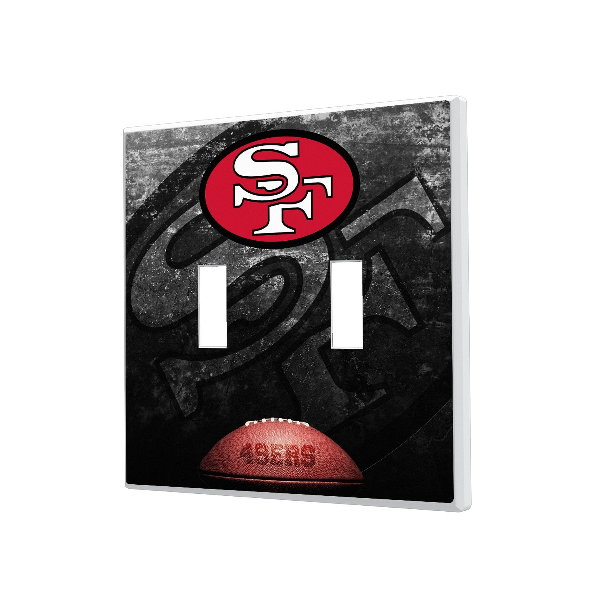 San Francisco 49ers Historic Collection Legendary Hidden-Screw Light Switch Plate 3