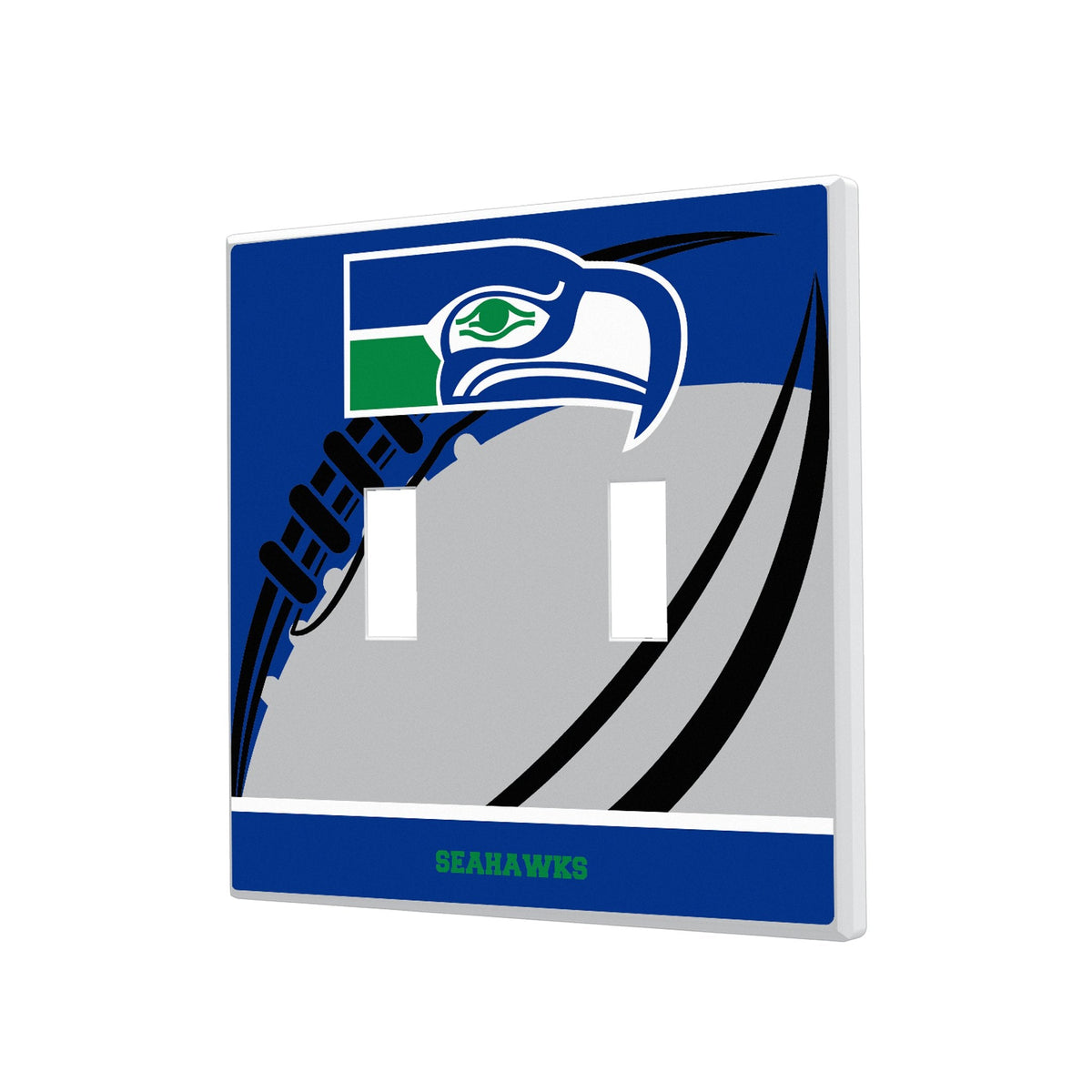 Seattle Seahawks Historic Collection Passtime Hidden-Screw Light Switch Plate 3