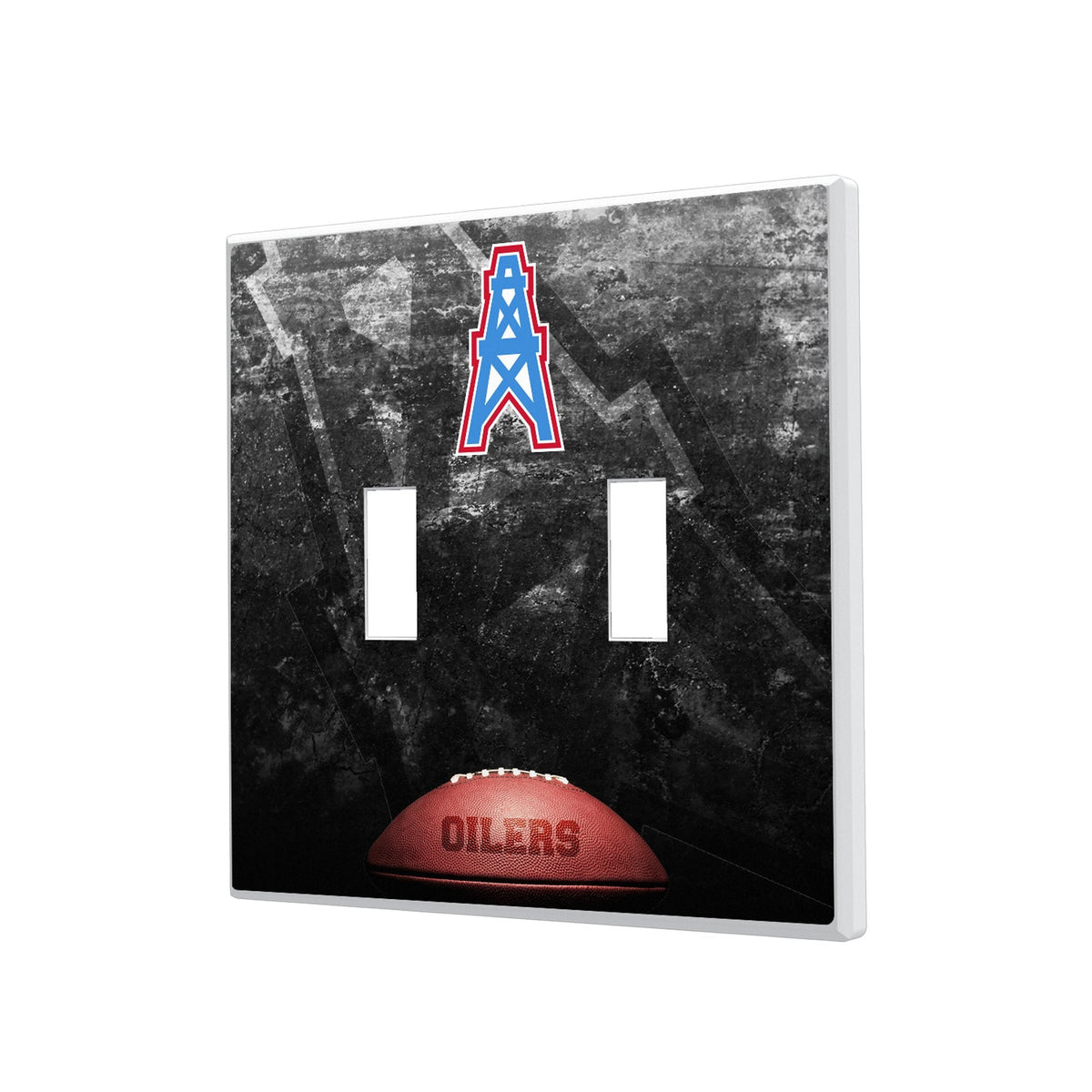 Houston Oilers Historic Collection Legendary Hidden-Screw Light Switch Plate 3