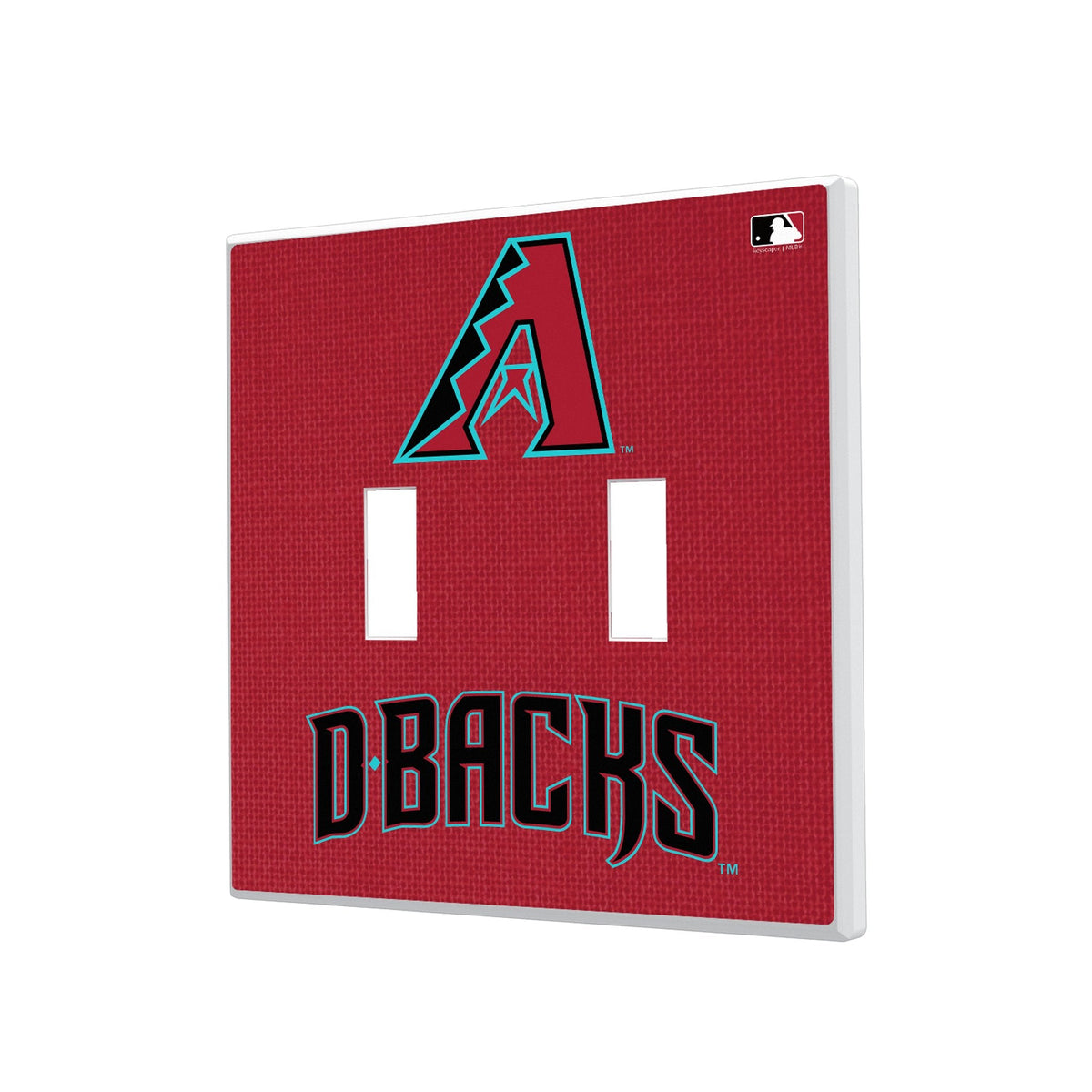 Arizona Diamondbacks Solid Hidden-Screw Light Switch Plate 3
