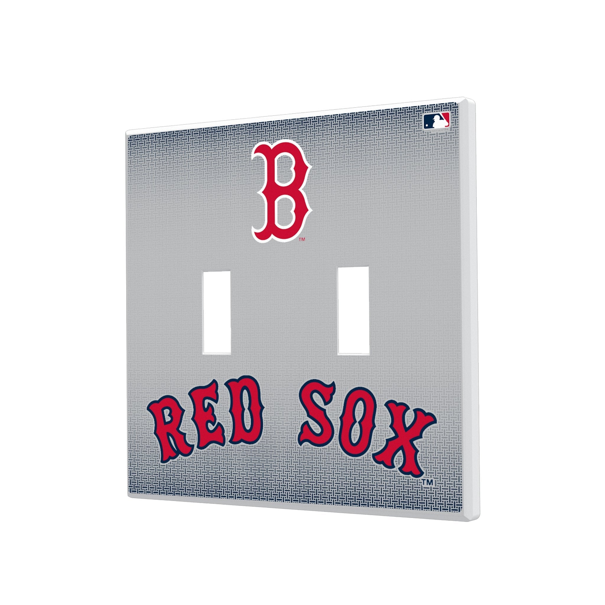 Boston Red Sox Linen Hidden-Screw Light Switch Plate 3