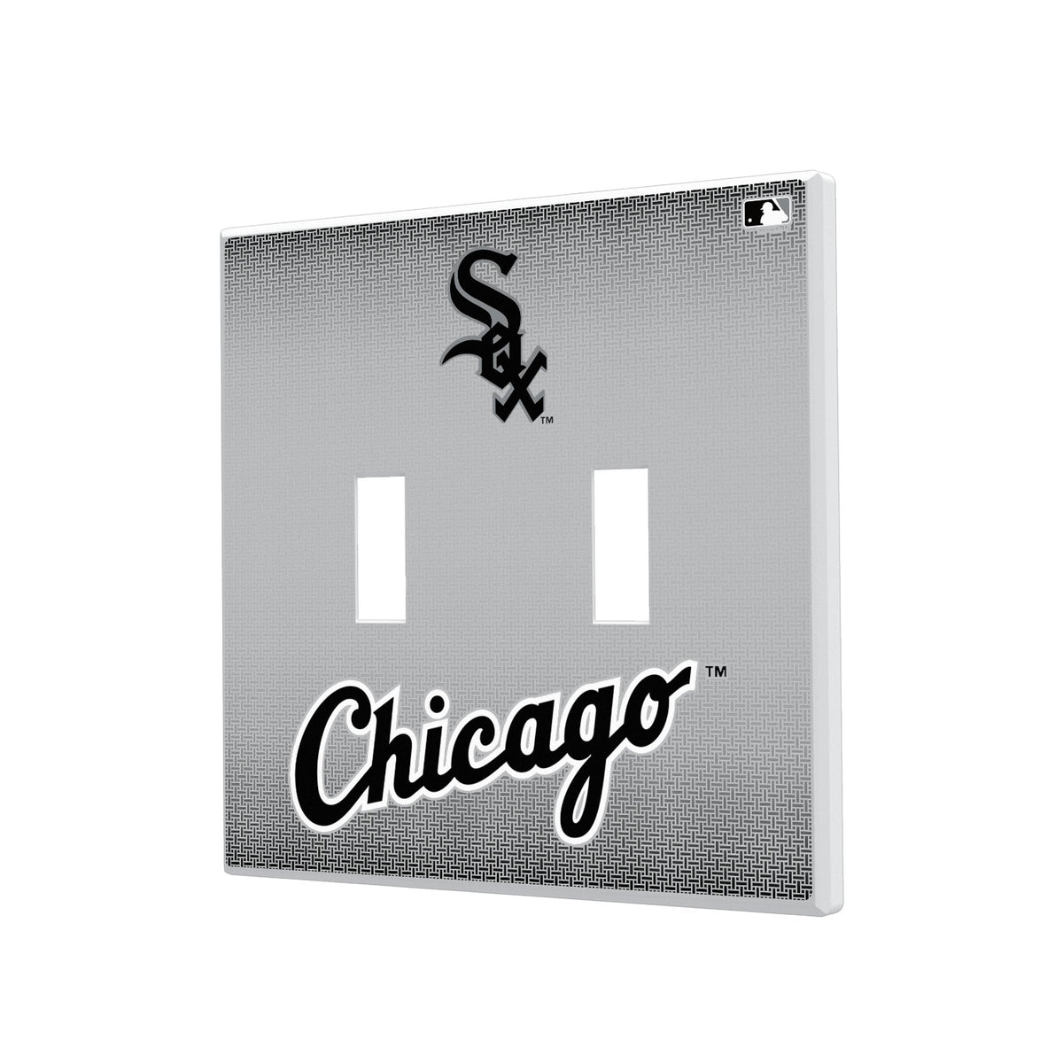 Chicago White Sox Linen Hidden-Screw Light Switch Plate 3