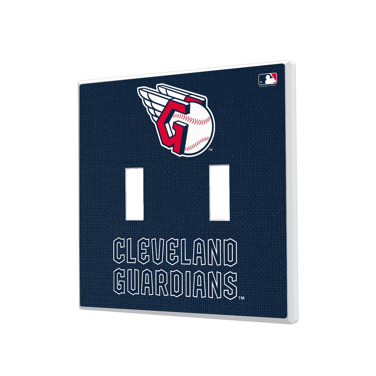 Cleveland Guardians Solid Hidden-Screw Light Switch Plate 3