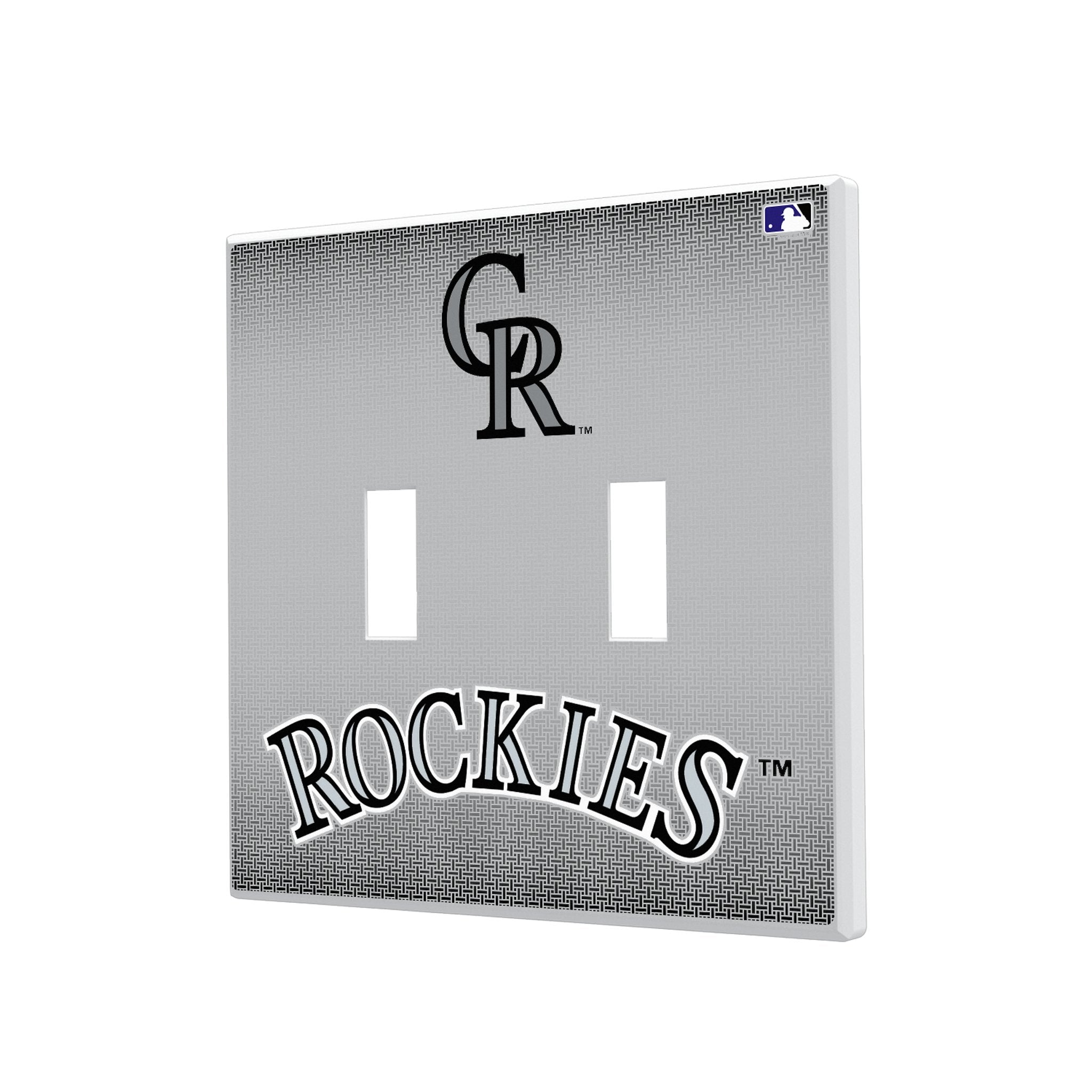 Colorado Rockies Linen Hidden-Screw Light Switch Plate 3