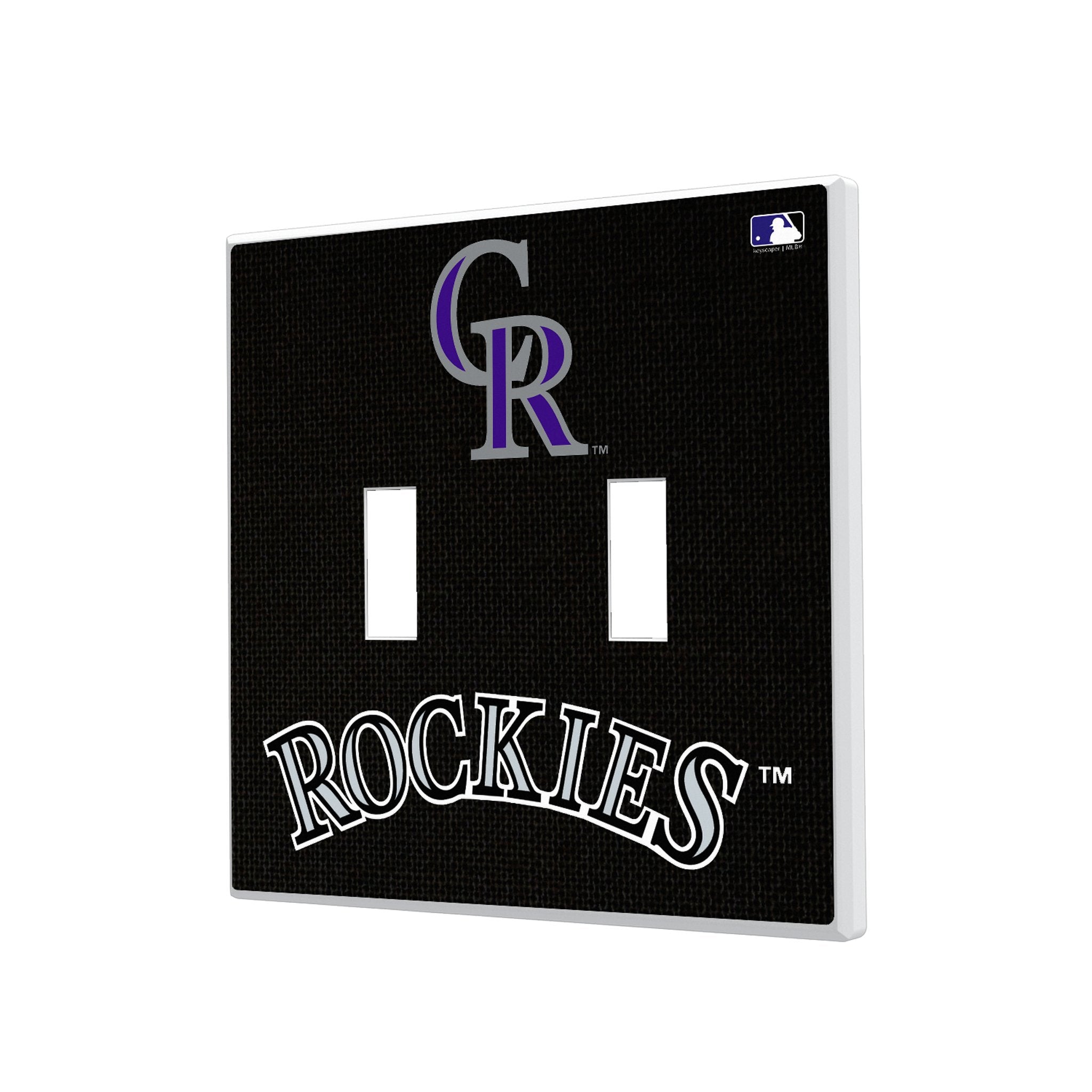Colorado Rockies Solid Hidden-Screw Light Switch Plate 3