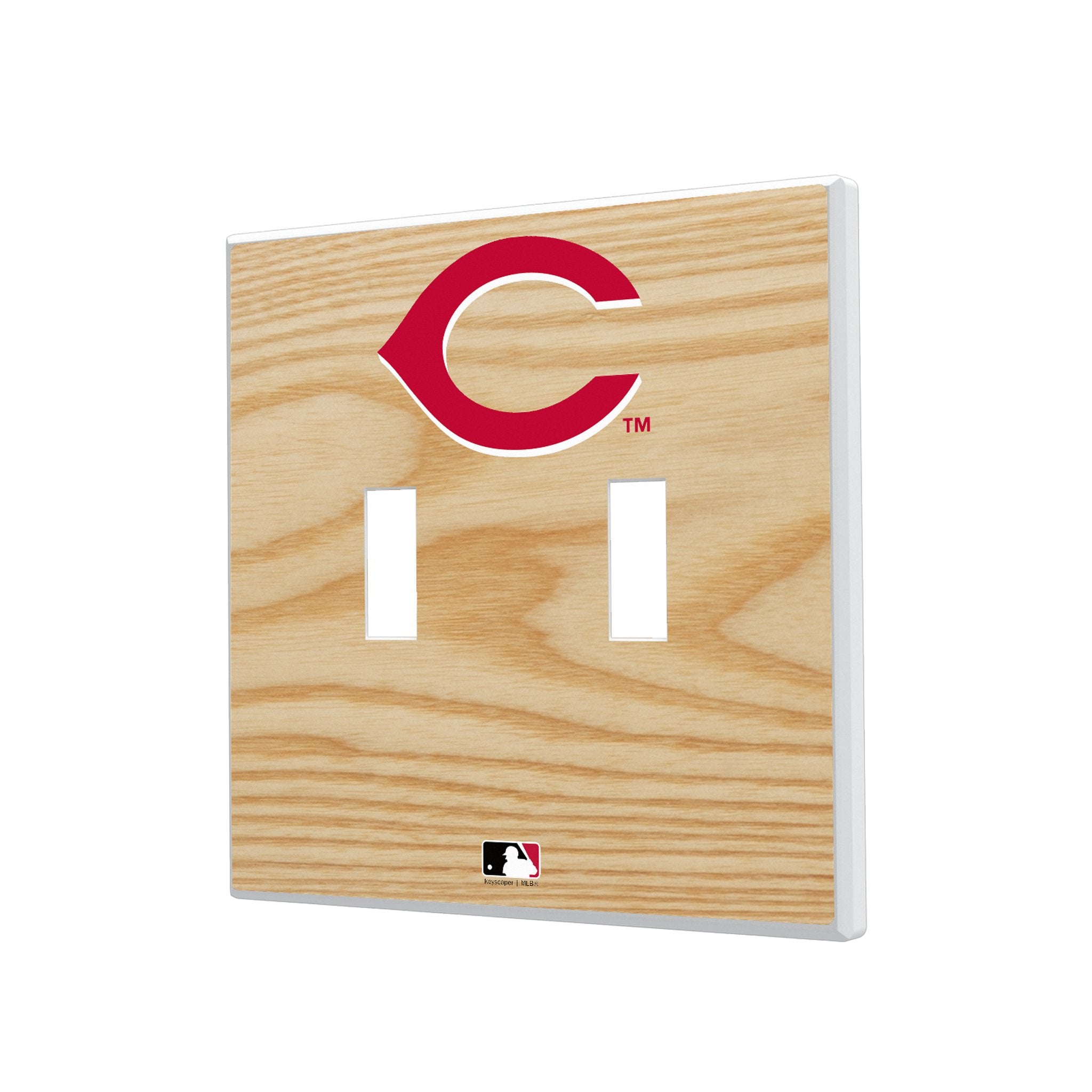 Cincinnati Reds Baseball Bat Hidden-Screw Light Switch Plate 3