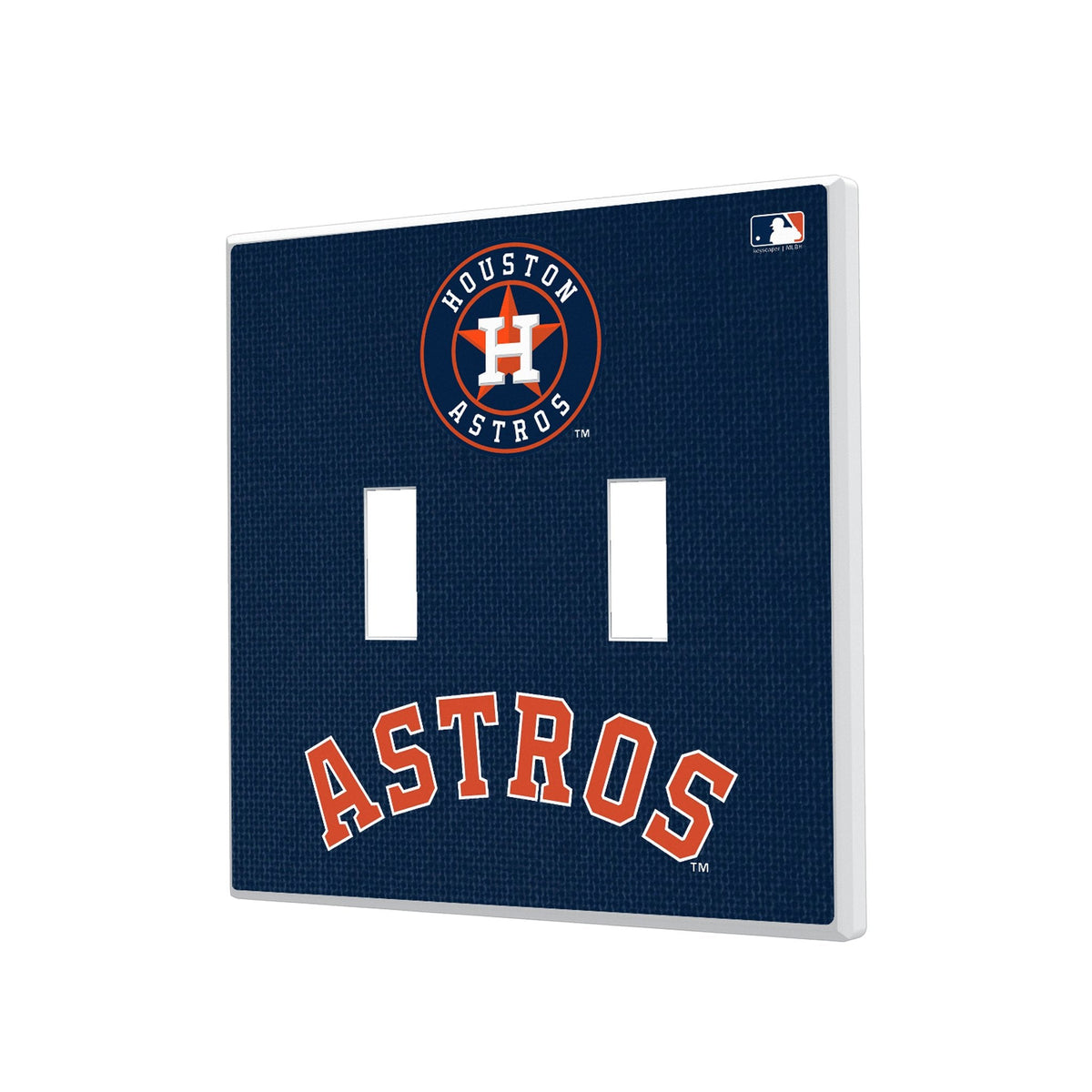 Houston Astros Solid Hidden-Screw Light Switch Plate 3