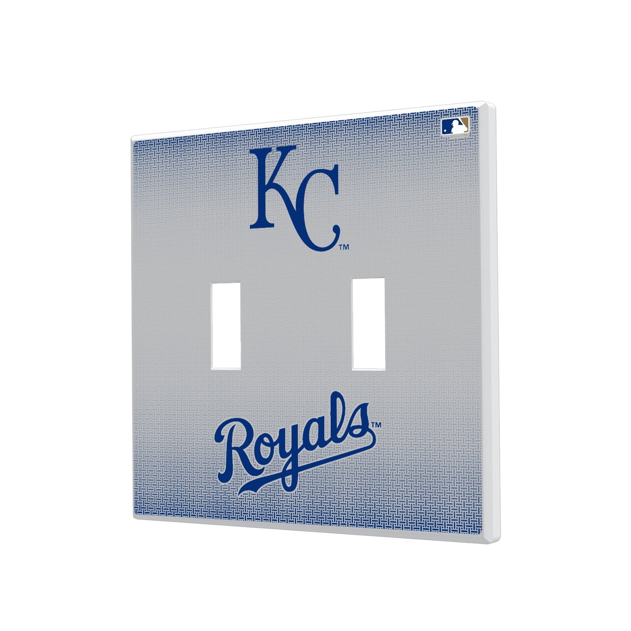 Kansas City Royals Linen Hidden-Screw Light Switch Plate 3