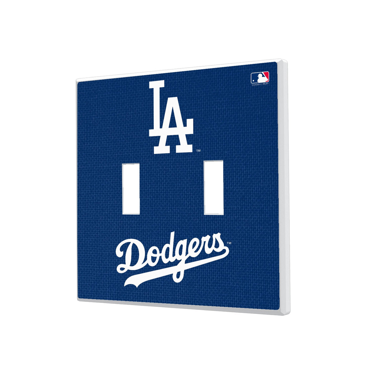 LA Dodgers Solid Hidden-Screw Light Switch Plate 3