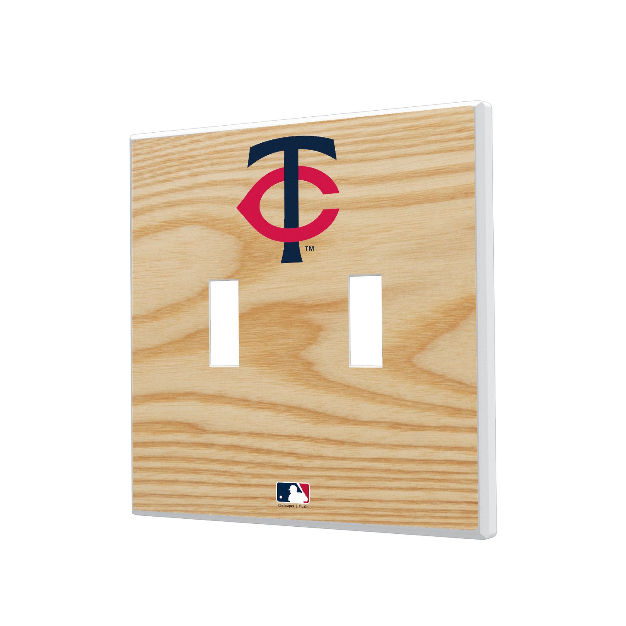 Minnesota Twins Baseball Bat Hidden-Screw Light Switch Plate 3