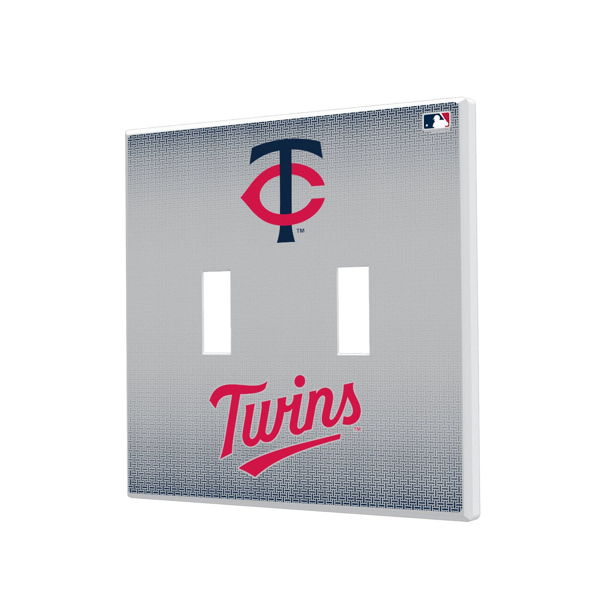 Minnesota Twins Linen Hidden-Screw Light Switch Plate 3