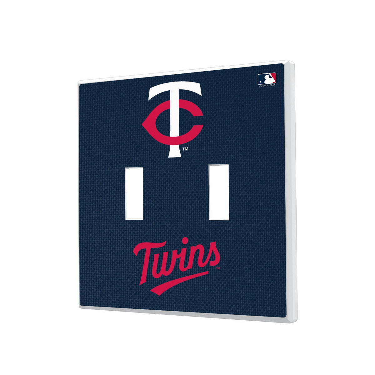 Minnesota Twins Solid Hidden-Screw Light Switch Plate 3