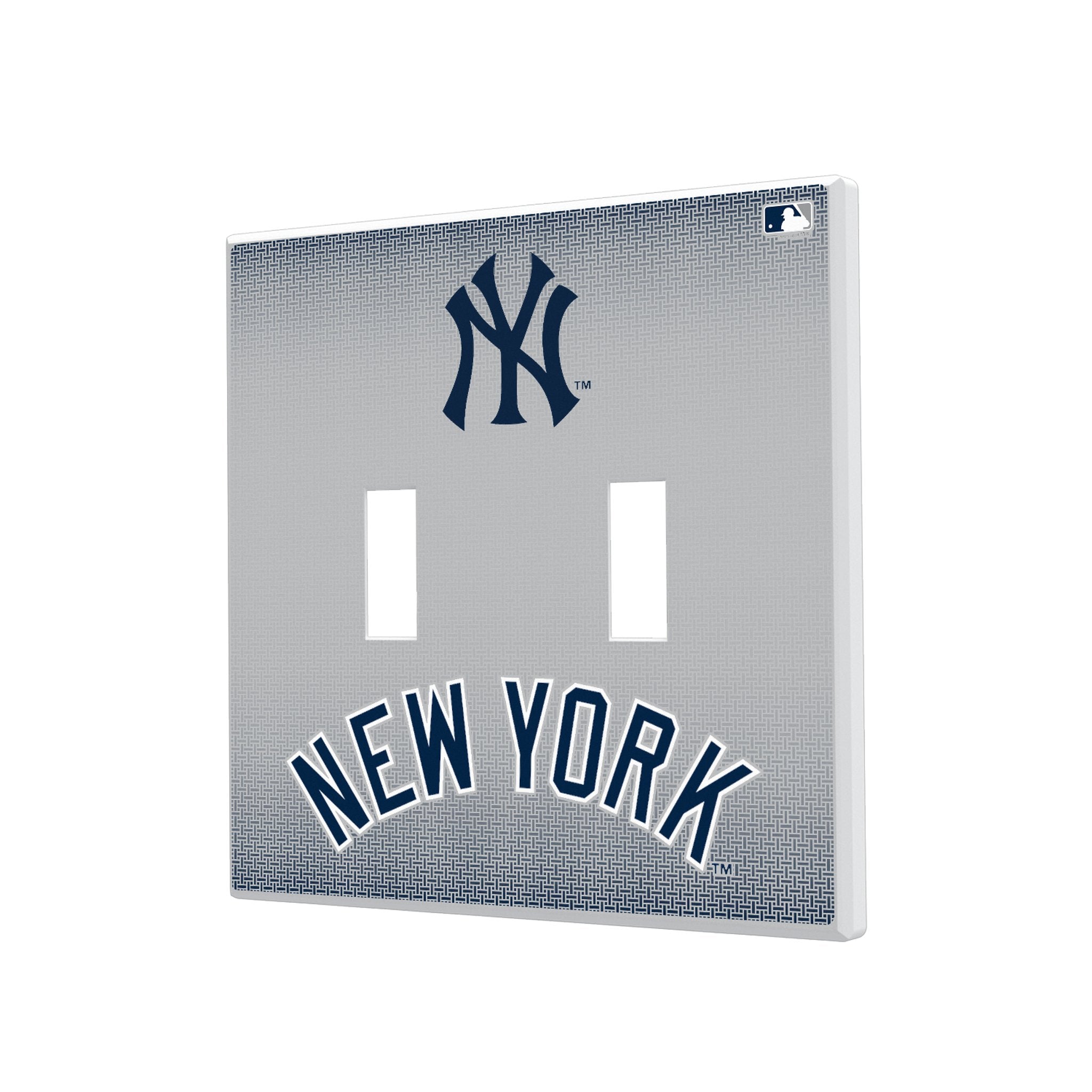 New York Yankees Linen Hidden-Screw Light Switch Plate 3