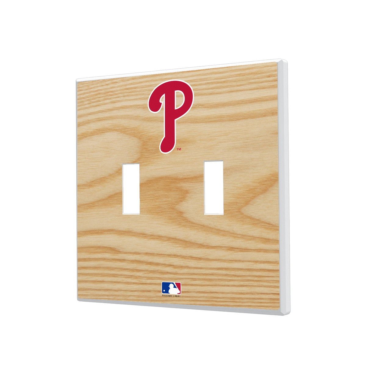 Philadelphia Phillies Baseball Bat Hidden-Screw Light Switch Plate 3