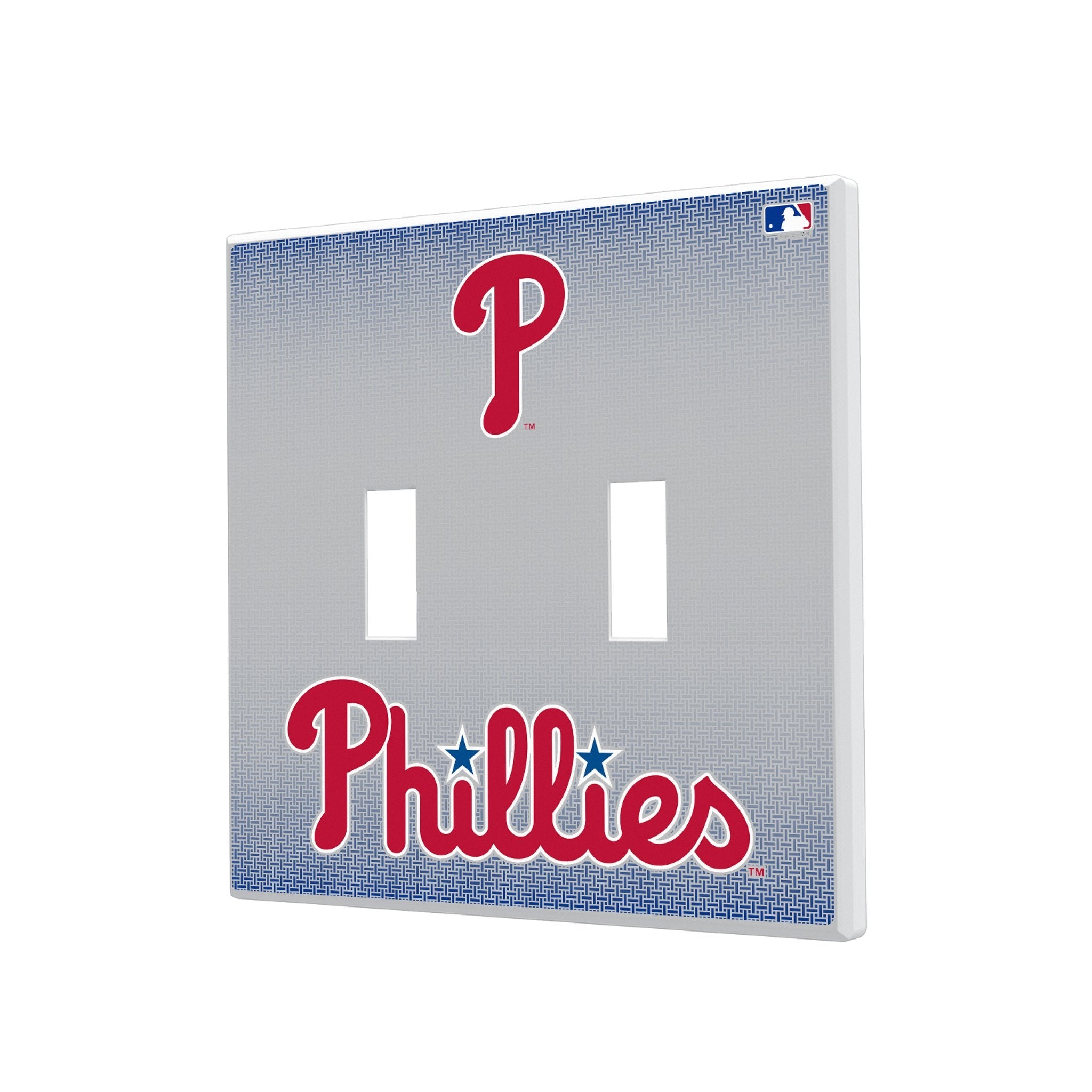 Philadelphia Phillies Linen Hidden-Screw Light Switch Plate 3