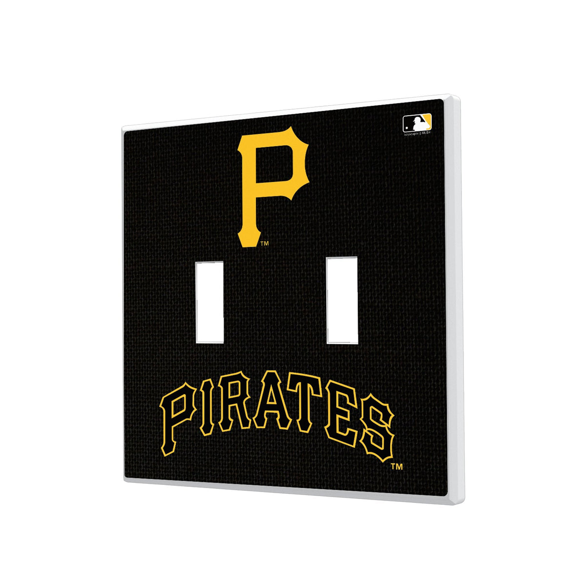 Pittsburgh Pirates Solid Hidden-Screw Light Switch Plate 3