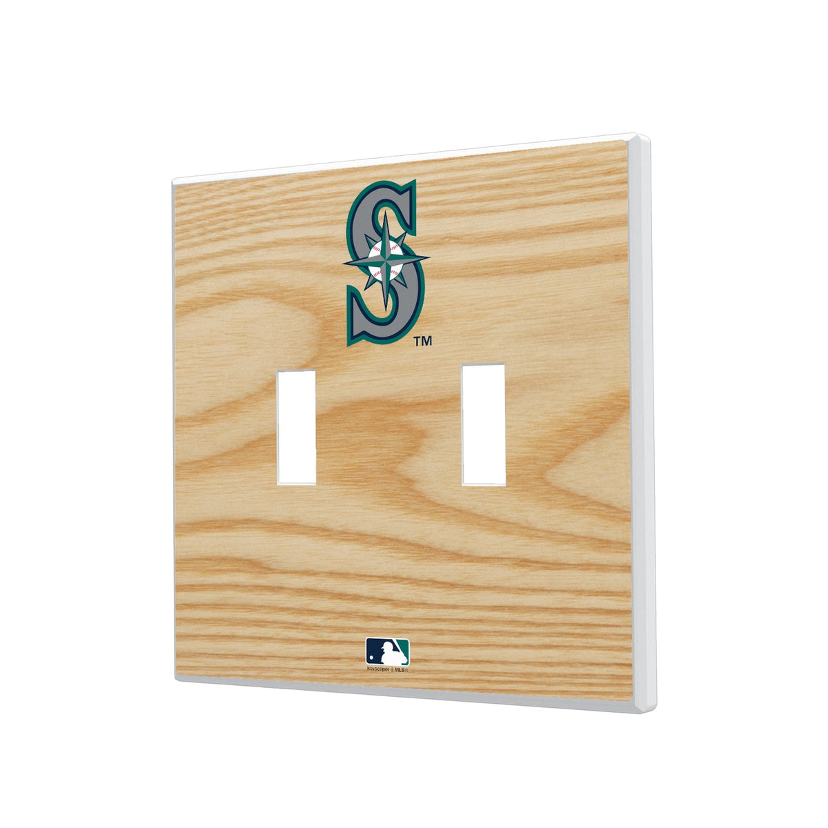 Seattle Mariners Baseball Bat Hidden-Screw Light Switch Plate 3