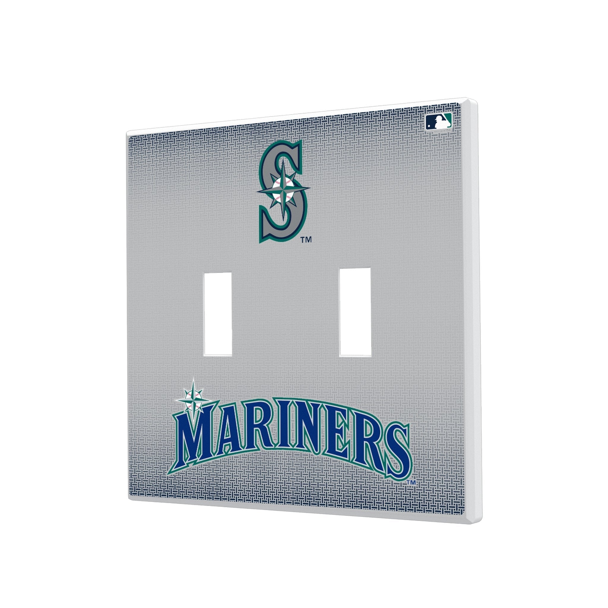 Seattle Mariners Linen Hidden-Screw Light Switch Plate 3