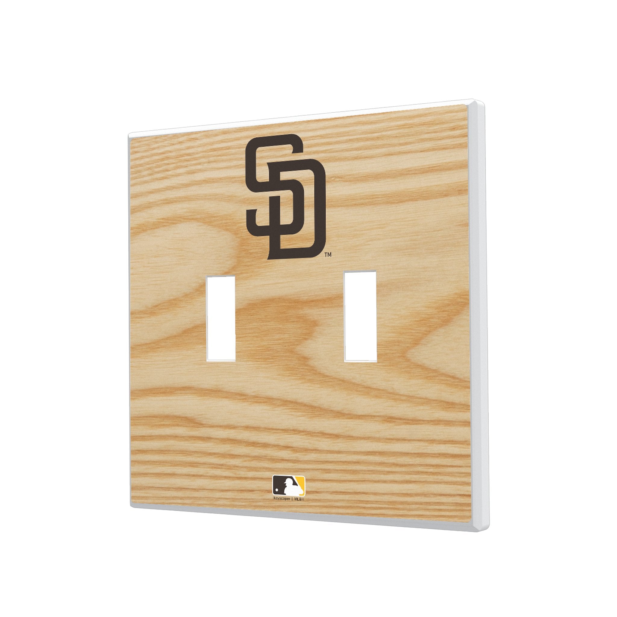 San Diego Padres Baseball Bat Hidden-Screw Light Switch Plate 3