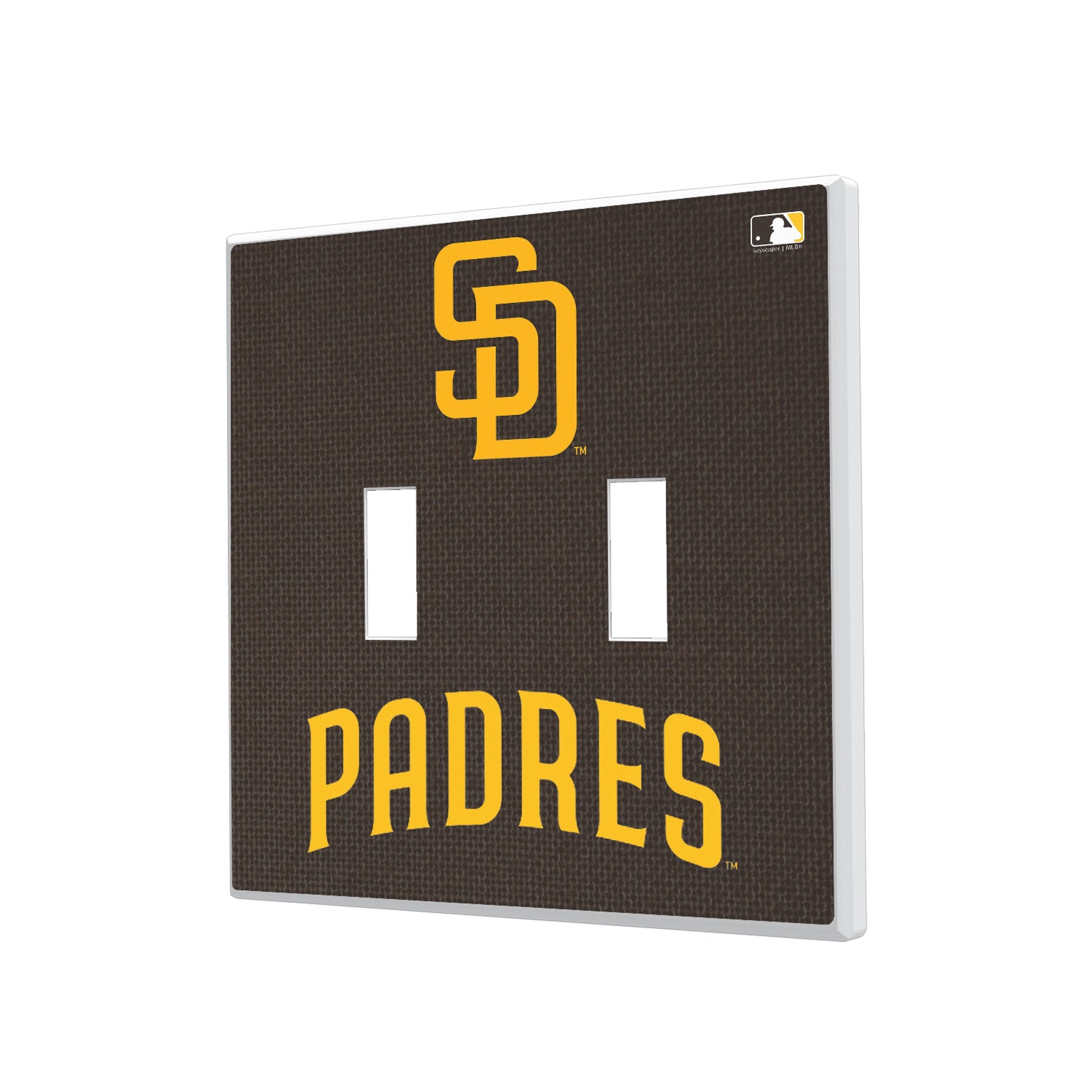San Diego Padres Solid Hidden-Screw Light Switch Plate 3