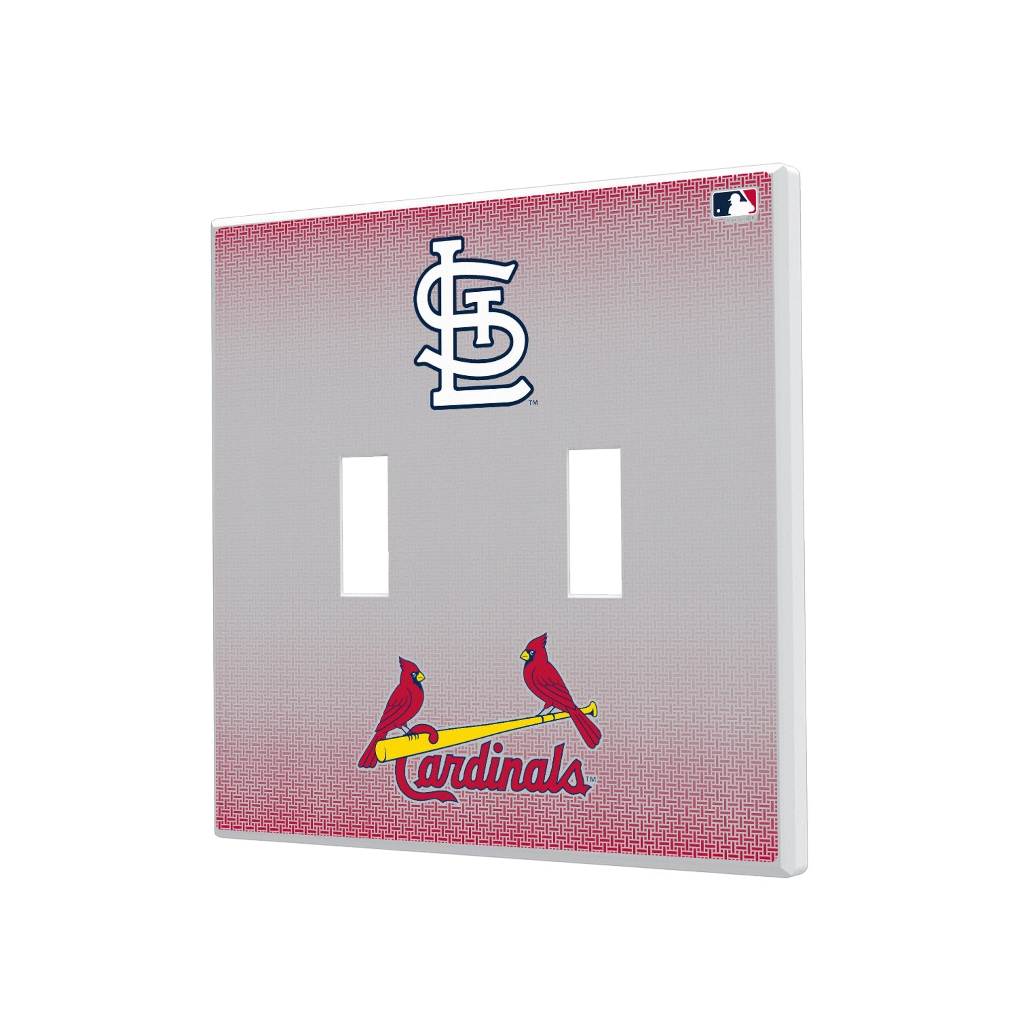 St Louis Cardinals Linen Hidden-Screw Light Switch Plate 3