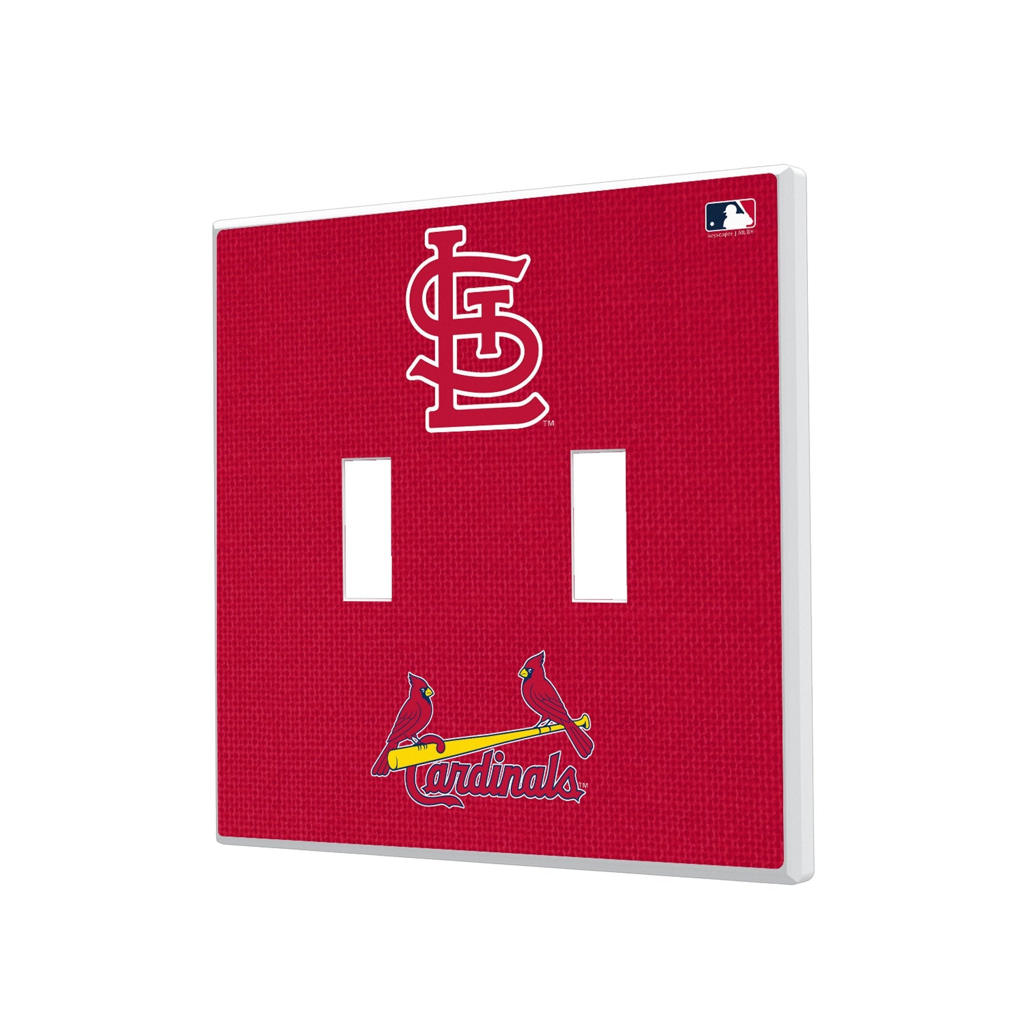 St Louis Cardinals Solid Hidden-Screw Light Switch Plate 3