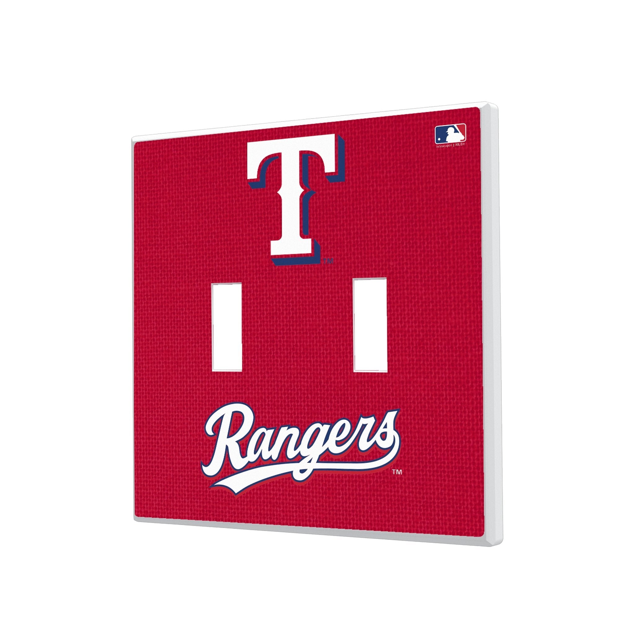 Texas Rangers Solid Hidden-Screw Light Switch Plate 3