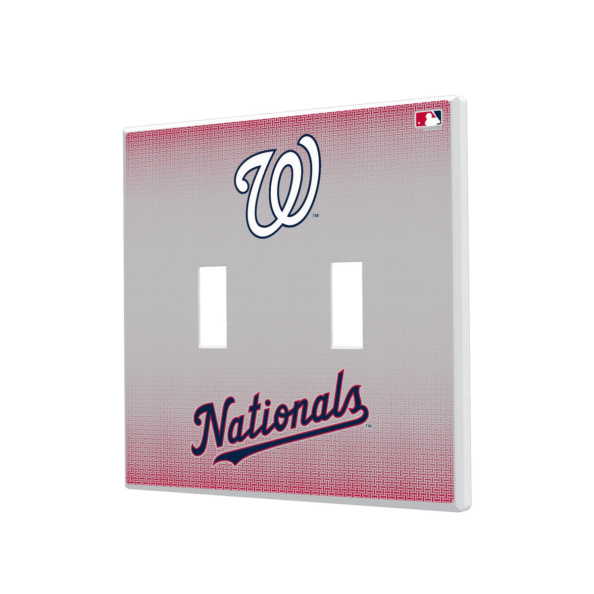 Washington Nationals Linen Hidden-Screw Light Switch Plate 3