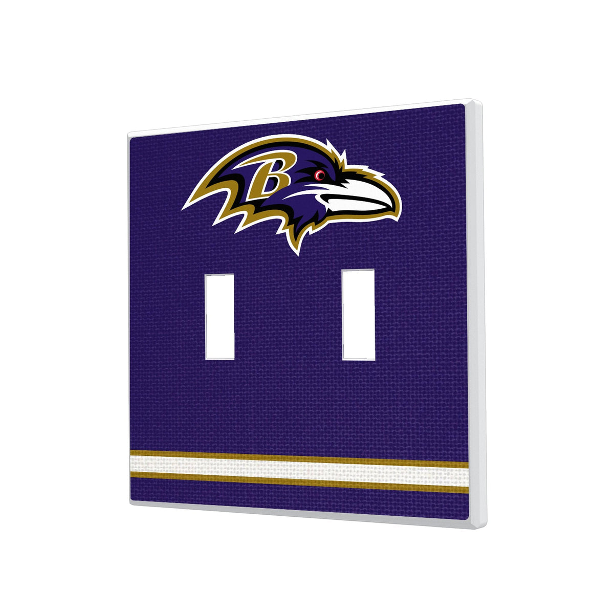 Baltimore Ravens Stripe Hidden-Screw Light Switch Plate 3