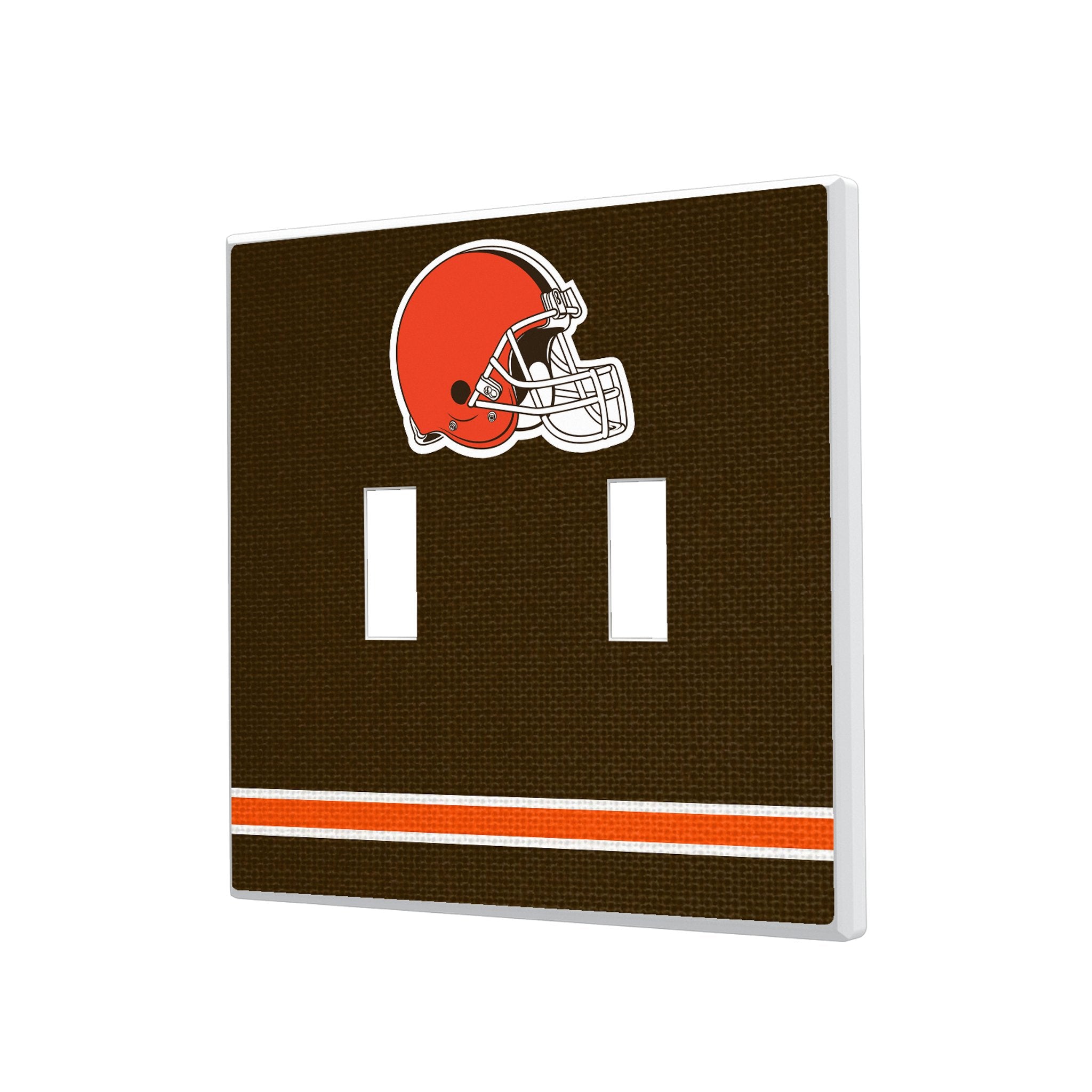 Cleveland Browns Stripe Hidden-Screw Light Switch Plate 3