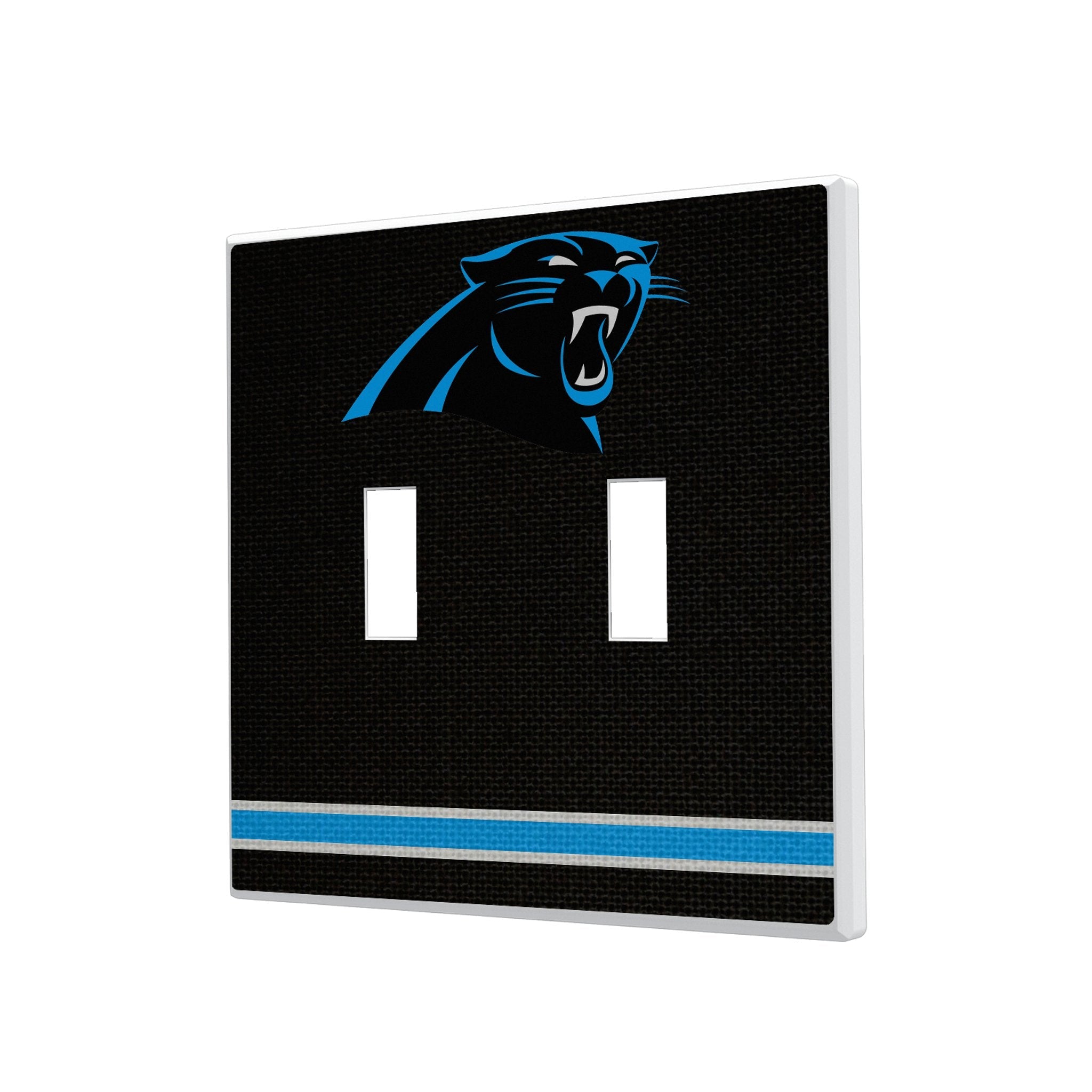 Carolina Panthers Stripe Hidden-Screw Light Switch Plate 3