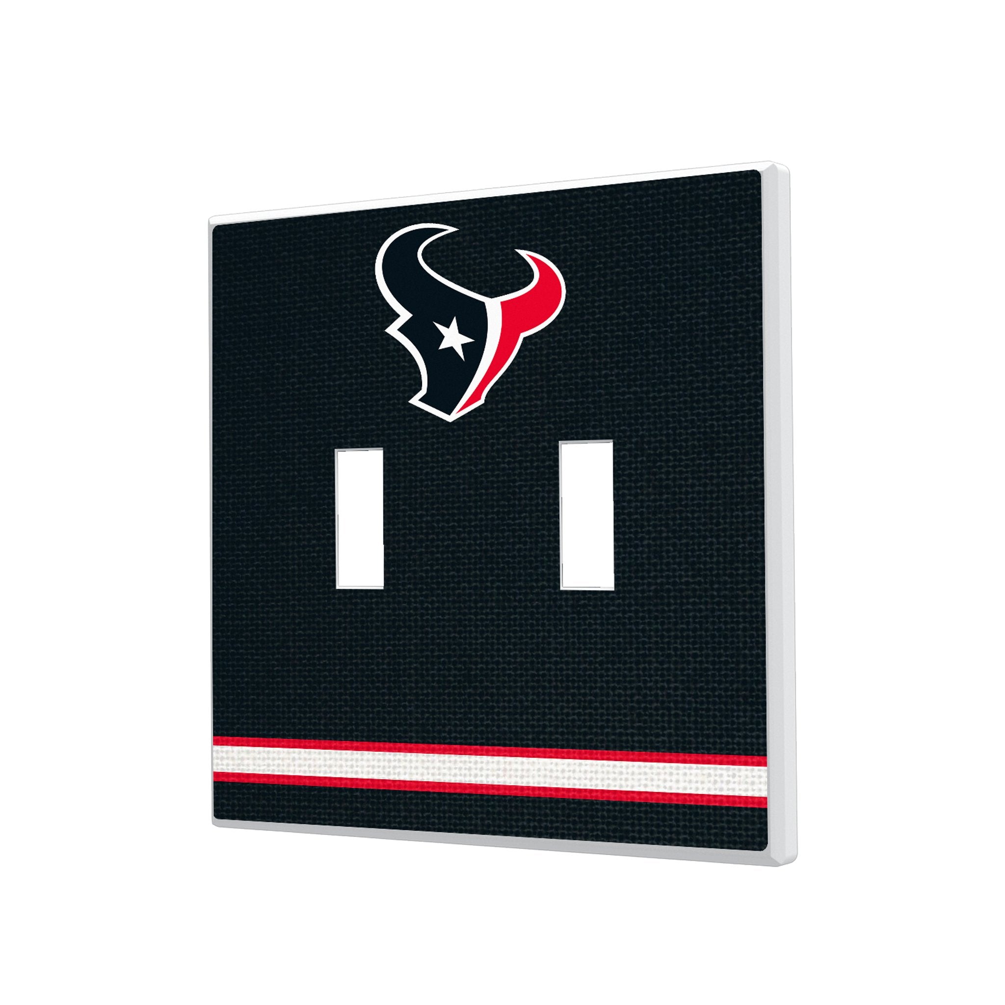 Houston Texans Stripe Hidden-Screw Light Switch Plate 3