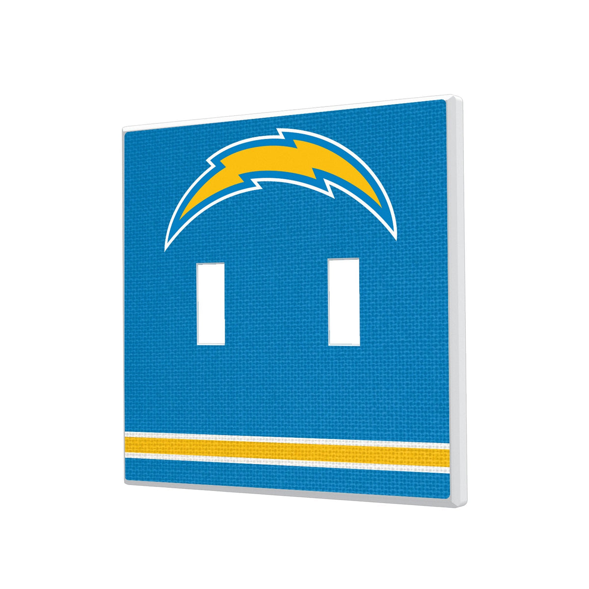 Los Angeles Chargers Stripe Hidden-Screw Light Switch Plate 3