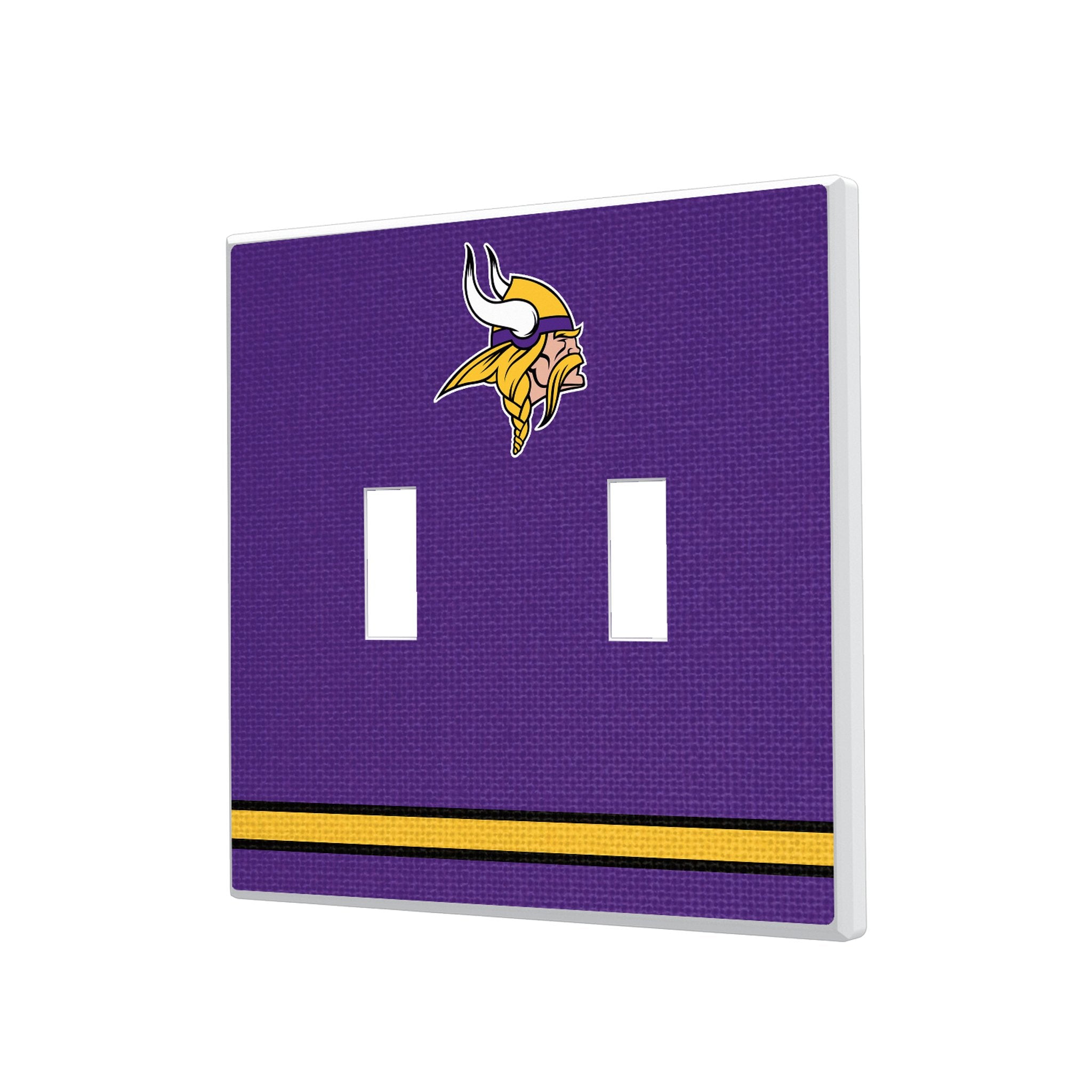 Minnesota Vikings Stripe Hidden-Screw Light Switch Plate 3