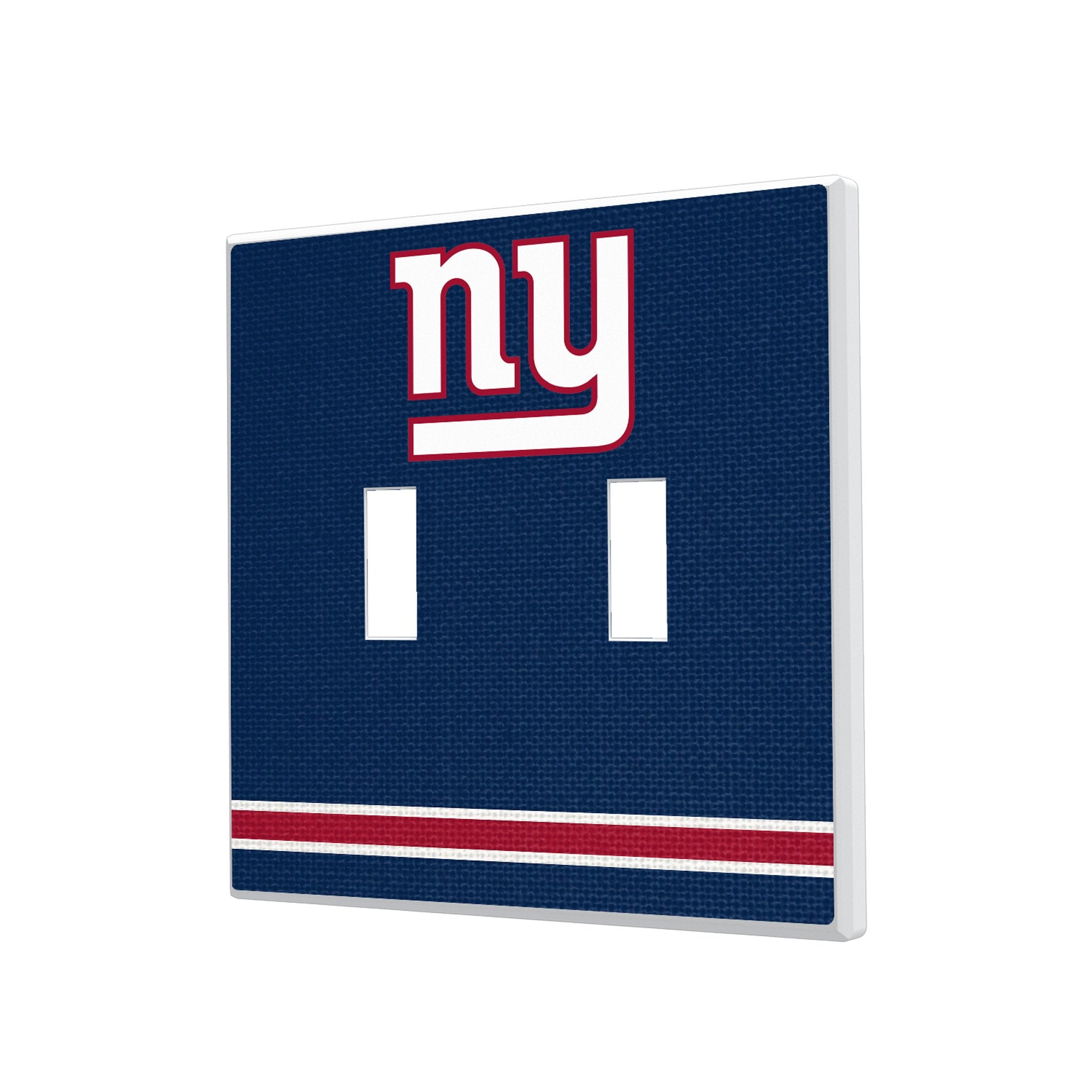 New York Giants Stripe Hidden-Screw Light Switch Plate 3