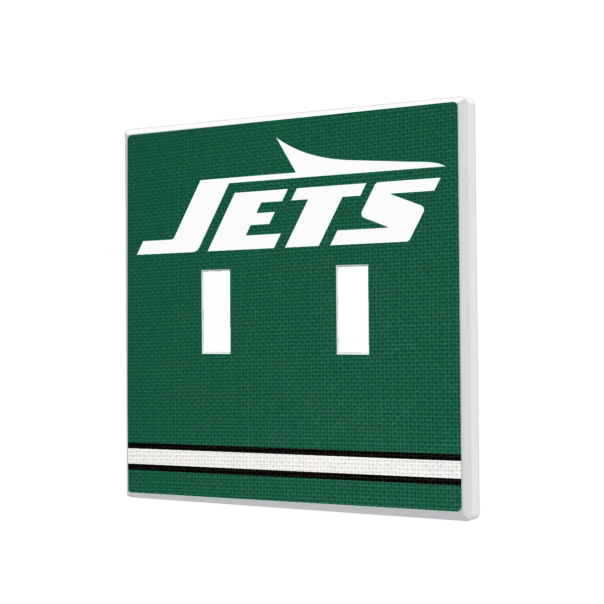 New York Jets Stripe Hidden-Screw Light Switch Plate 3