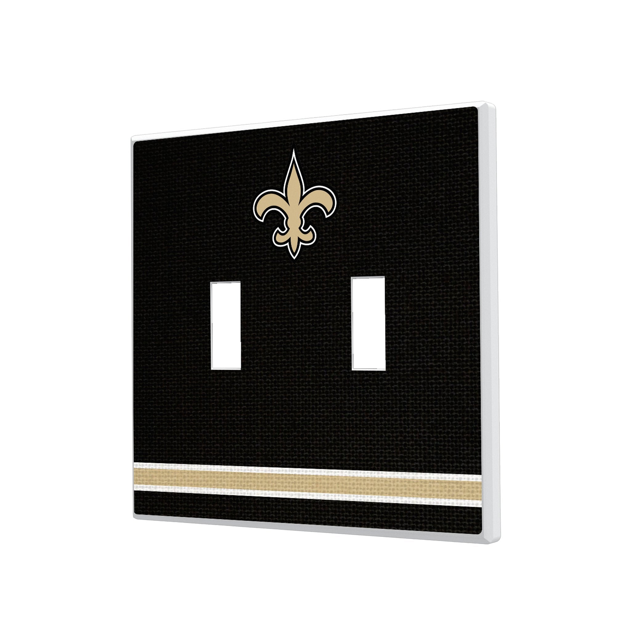 New Orleans Saints Stripe Hidden-Screw Light Switch Plate 3