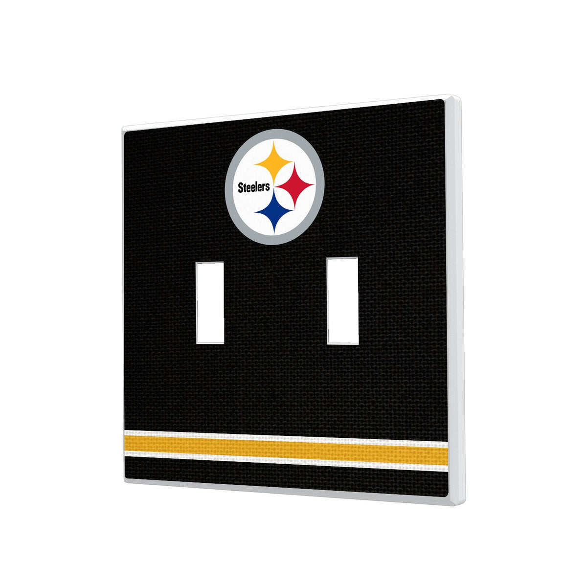 Pittsburgh Steelers Stripe Hidden-Screw Light Switch Plate 3