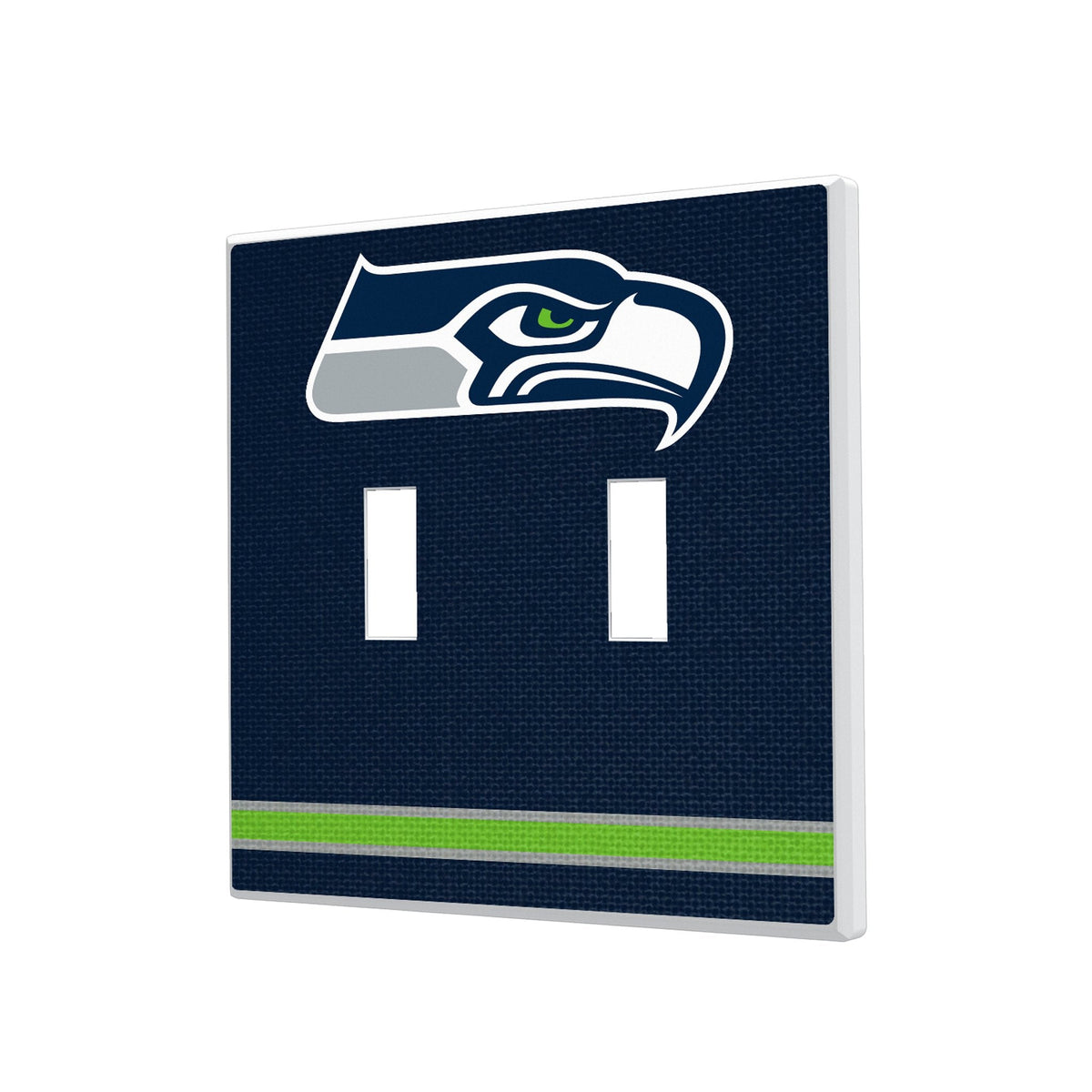 Seattle Seahawks Stripe Hidden-Screw Light Switch Plate 3