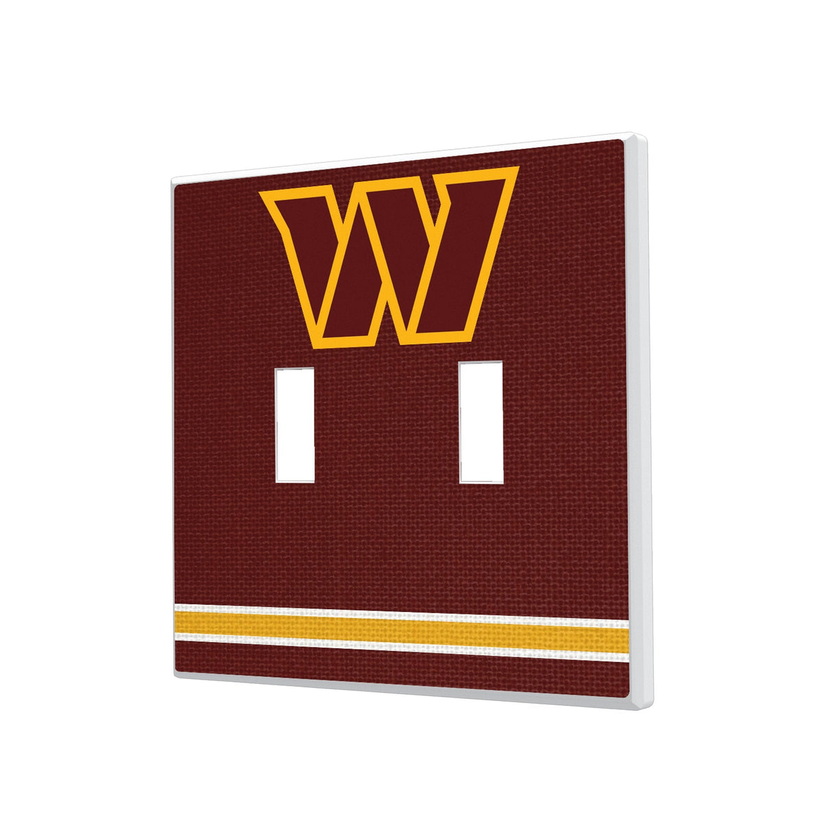 Washington Commanders Stripe Hidden-Screw Light Switch Plate 3