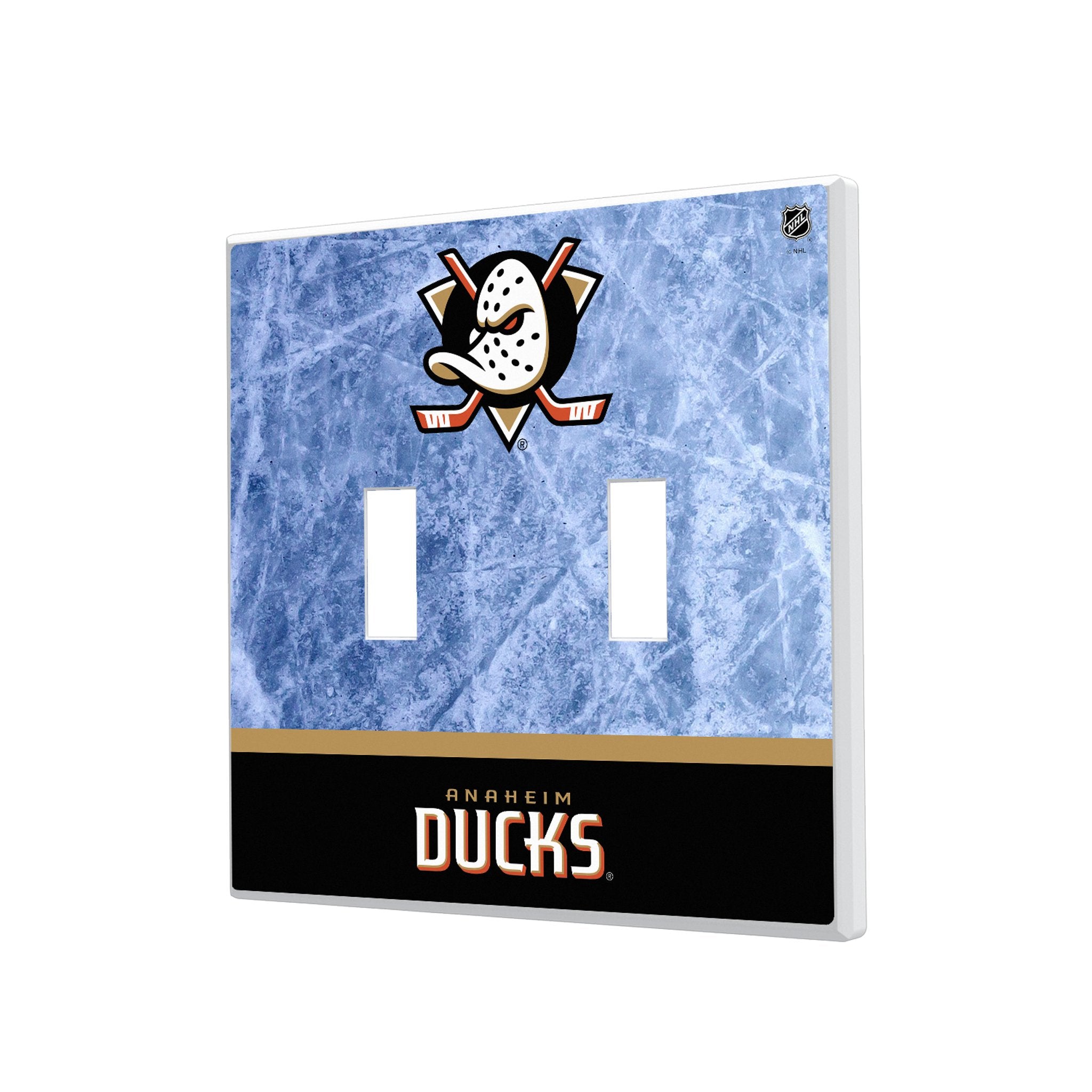 Anaheim Ducks Ice Wordmark Hidden-Screw Light Switch Plate 3