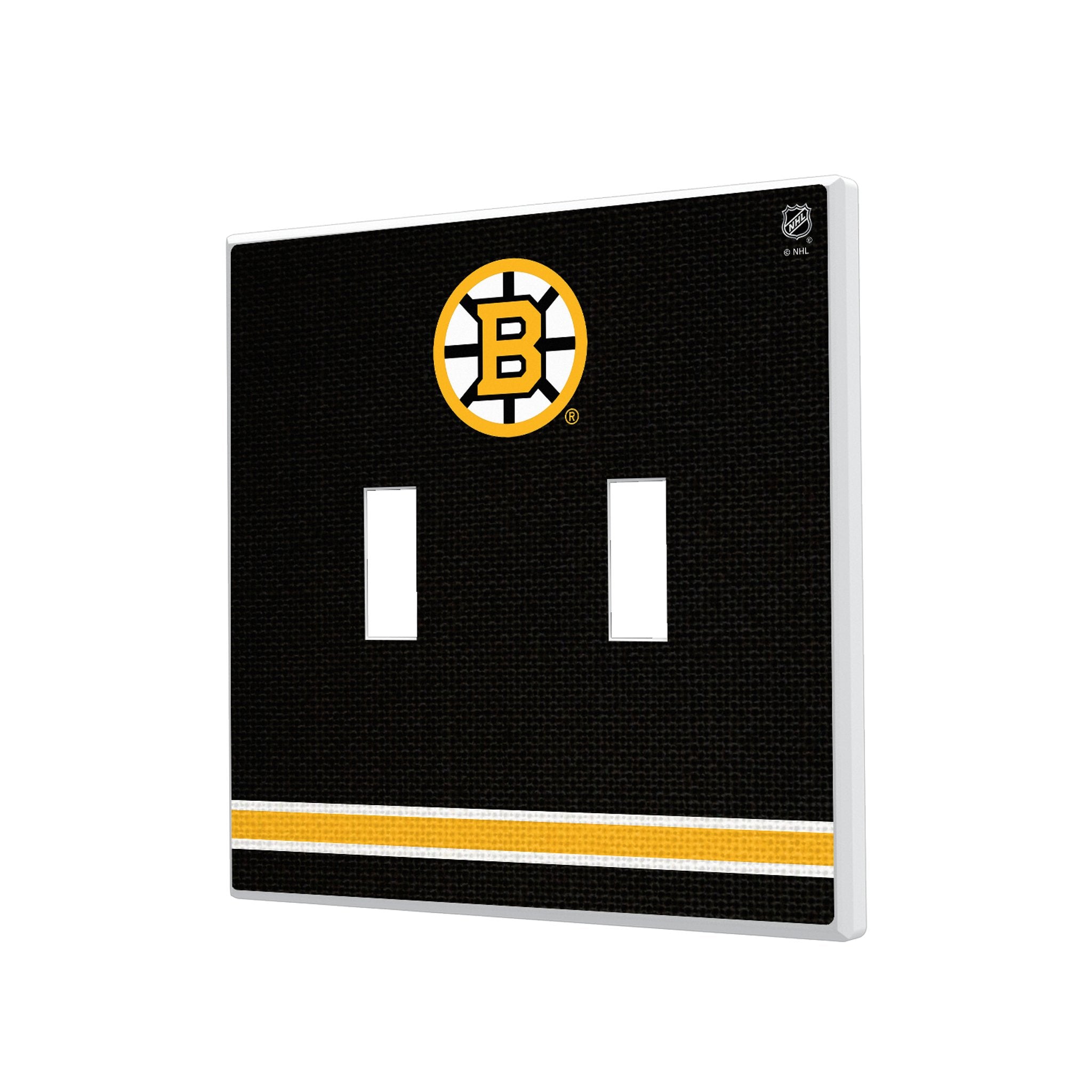 Boston Bruins Stripe Hidden-Screw Light Switch Plate 3