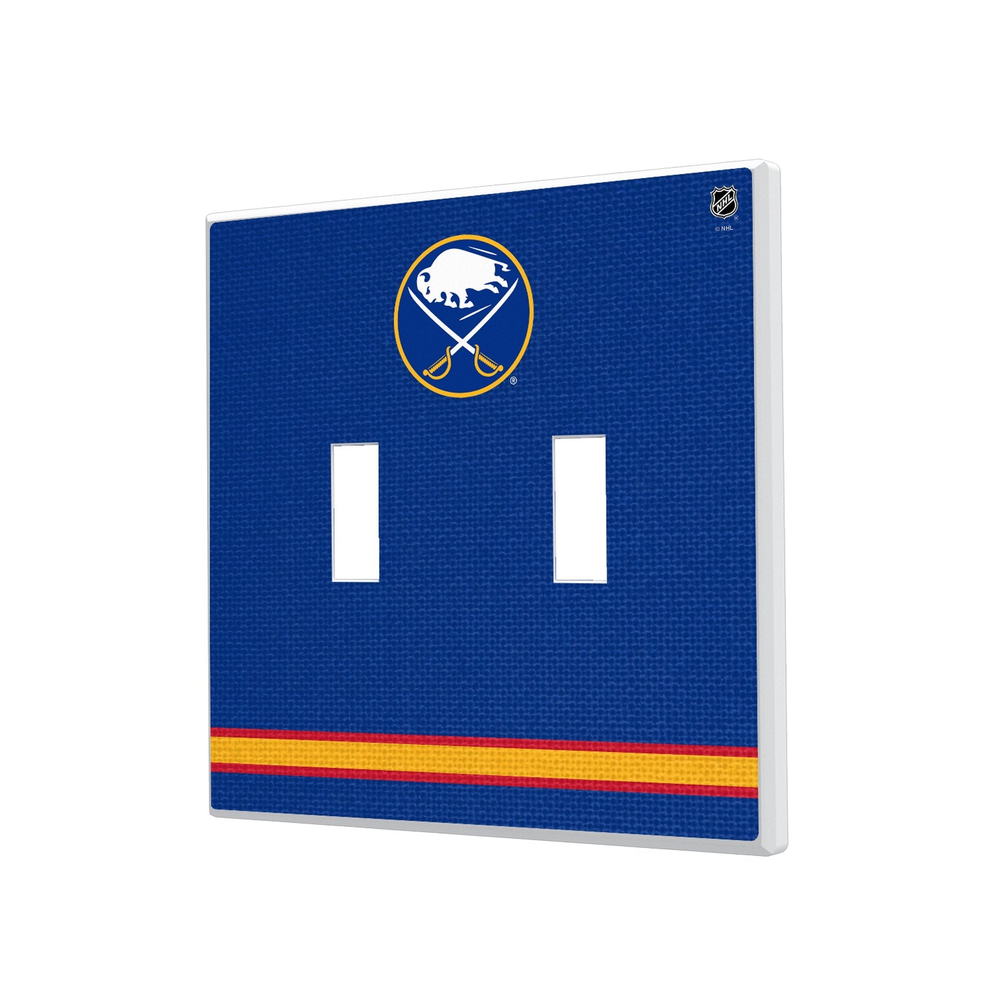 Buffalo Sabres Stripe Hidden-Screw Light Switch Plate 3